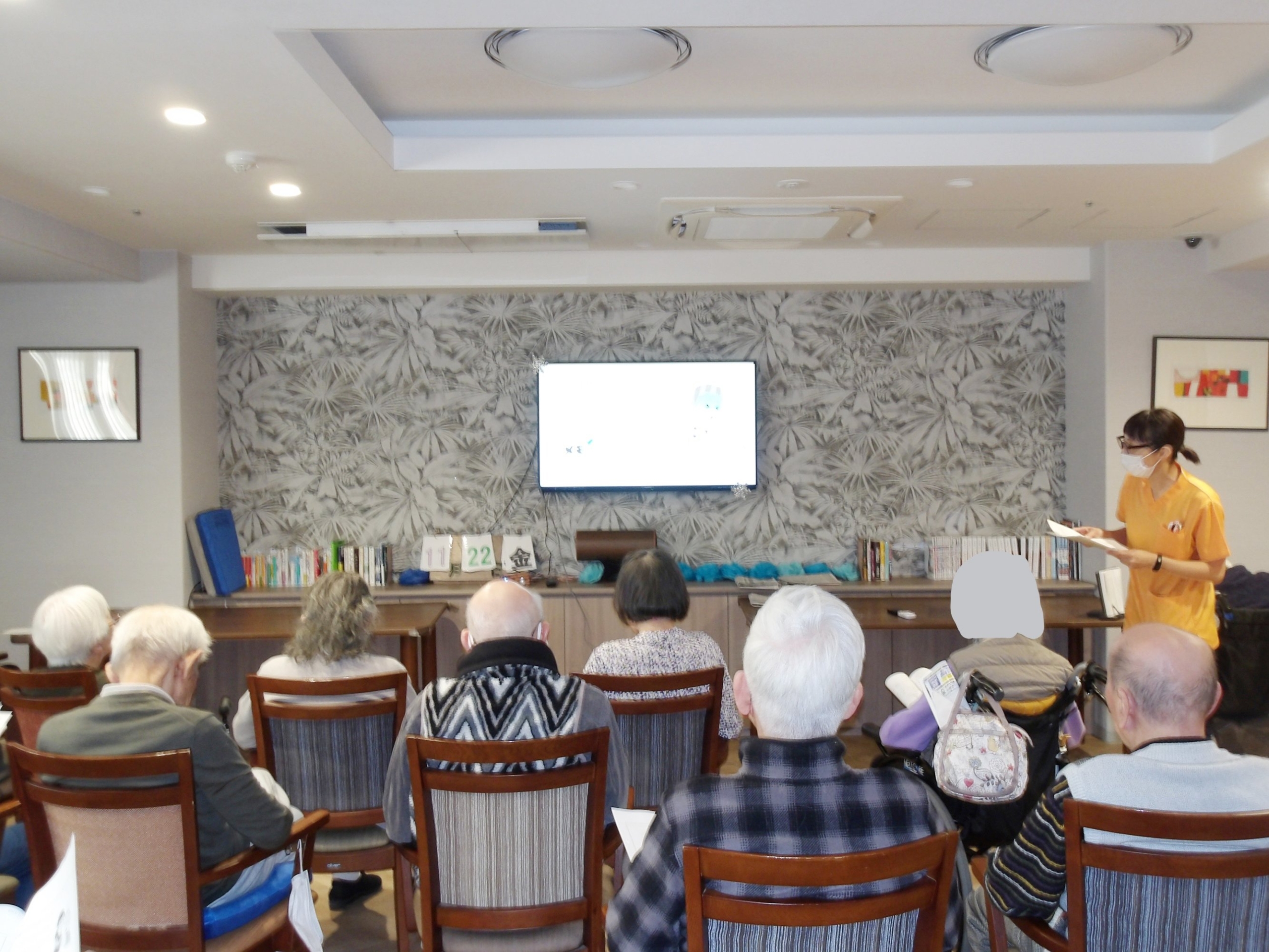 「歯磨きで肺炎予防！」勉強会-1　ニチイホーム野方
