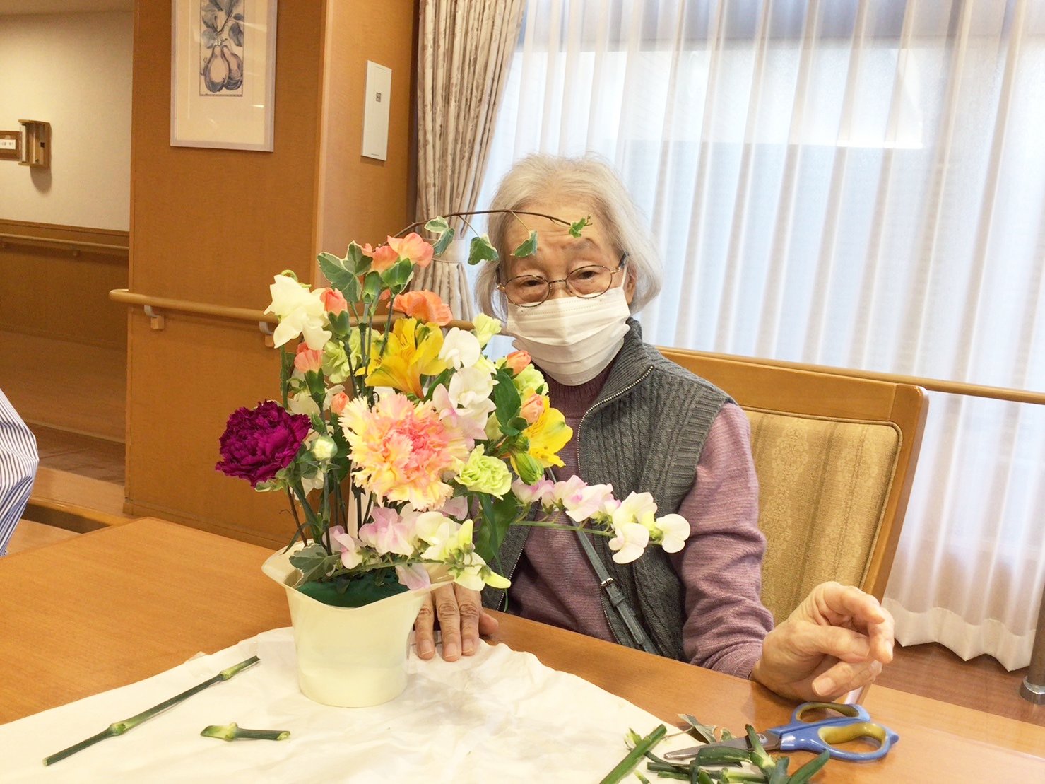 生け花-1　ニチイホーム板橋徳丸