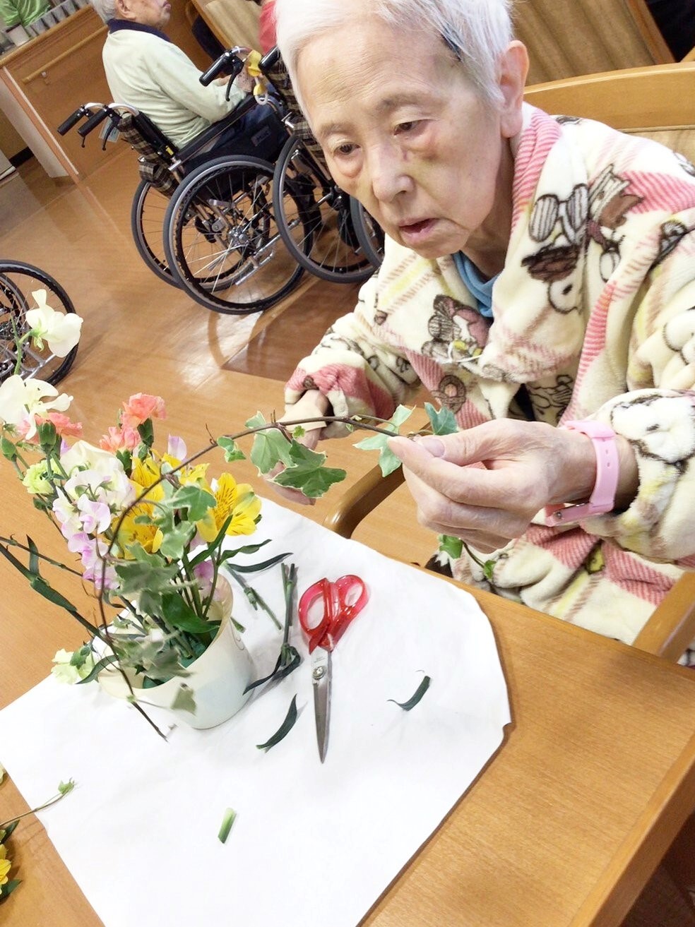 生け花-3　ニチイホーム板橋徳丸