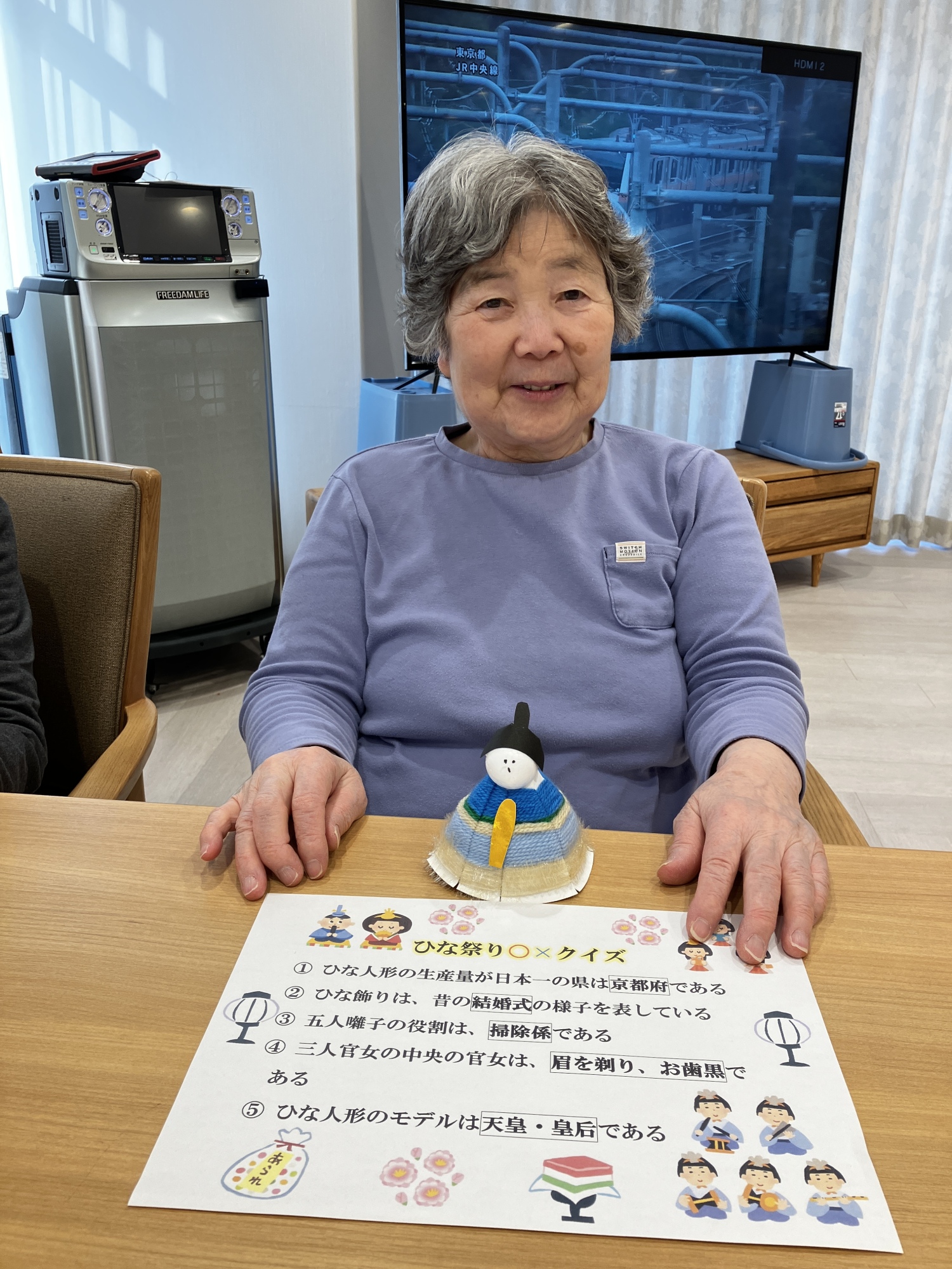 ひな祭りイベント-1　ニチイホーム杉並松庵