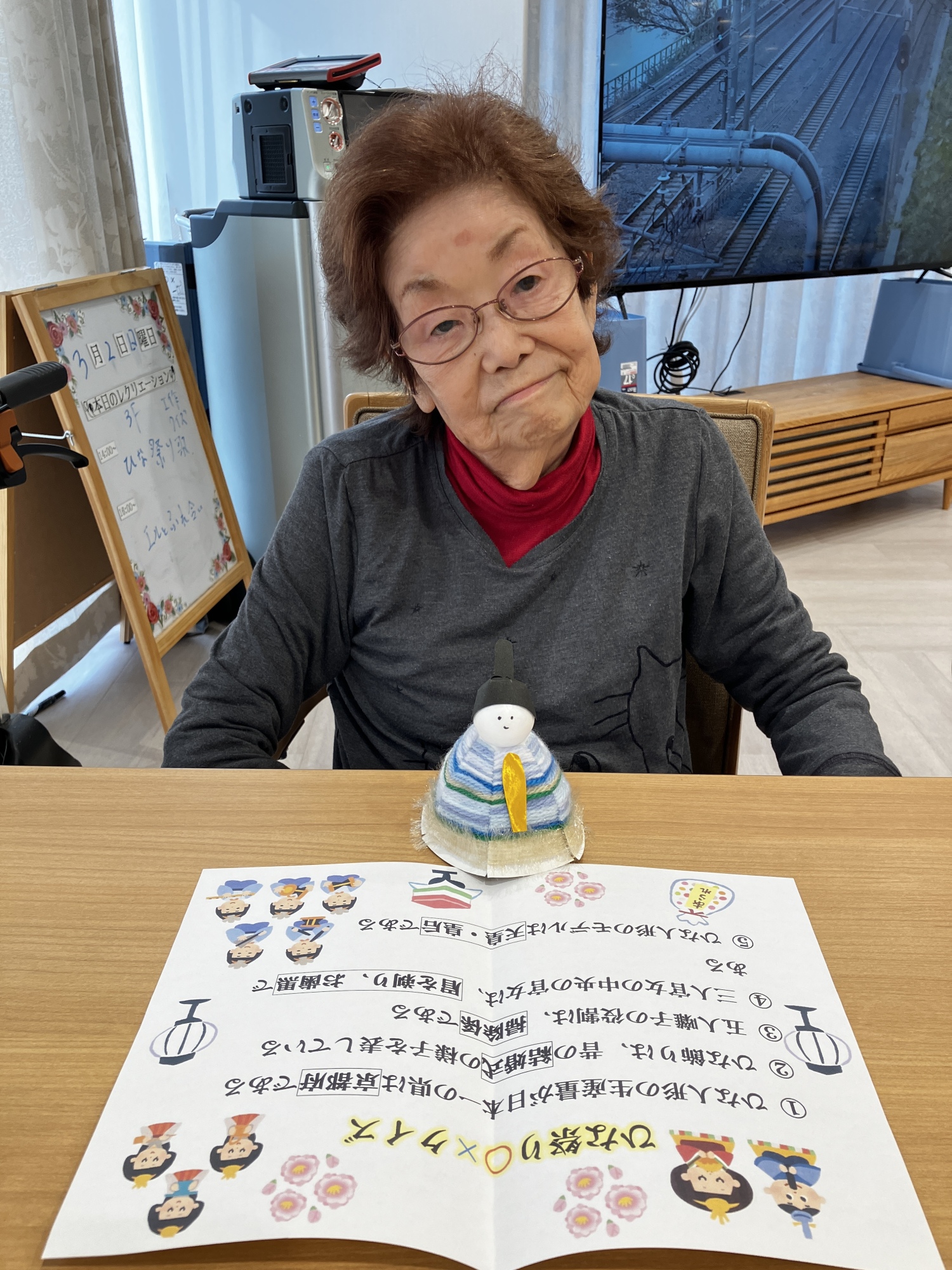 ひな祭りイベント-2　ニチイホーム杉並松庵