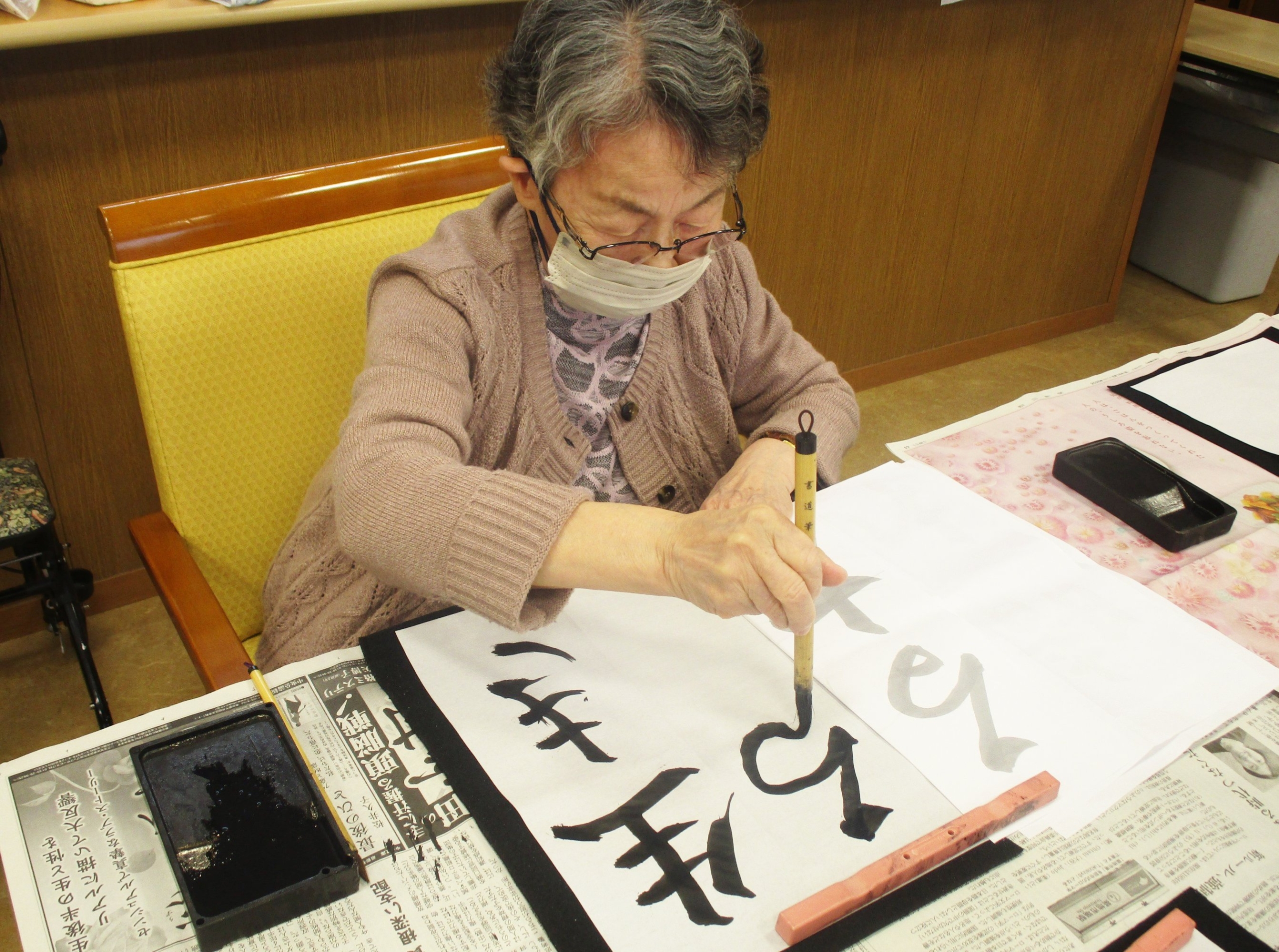 書道-1　ニチイホーム柏の葉