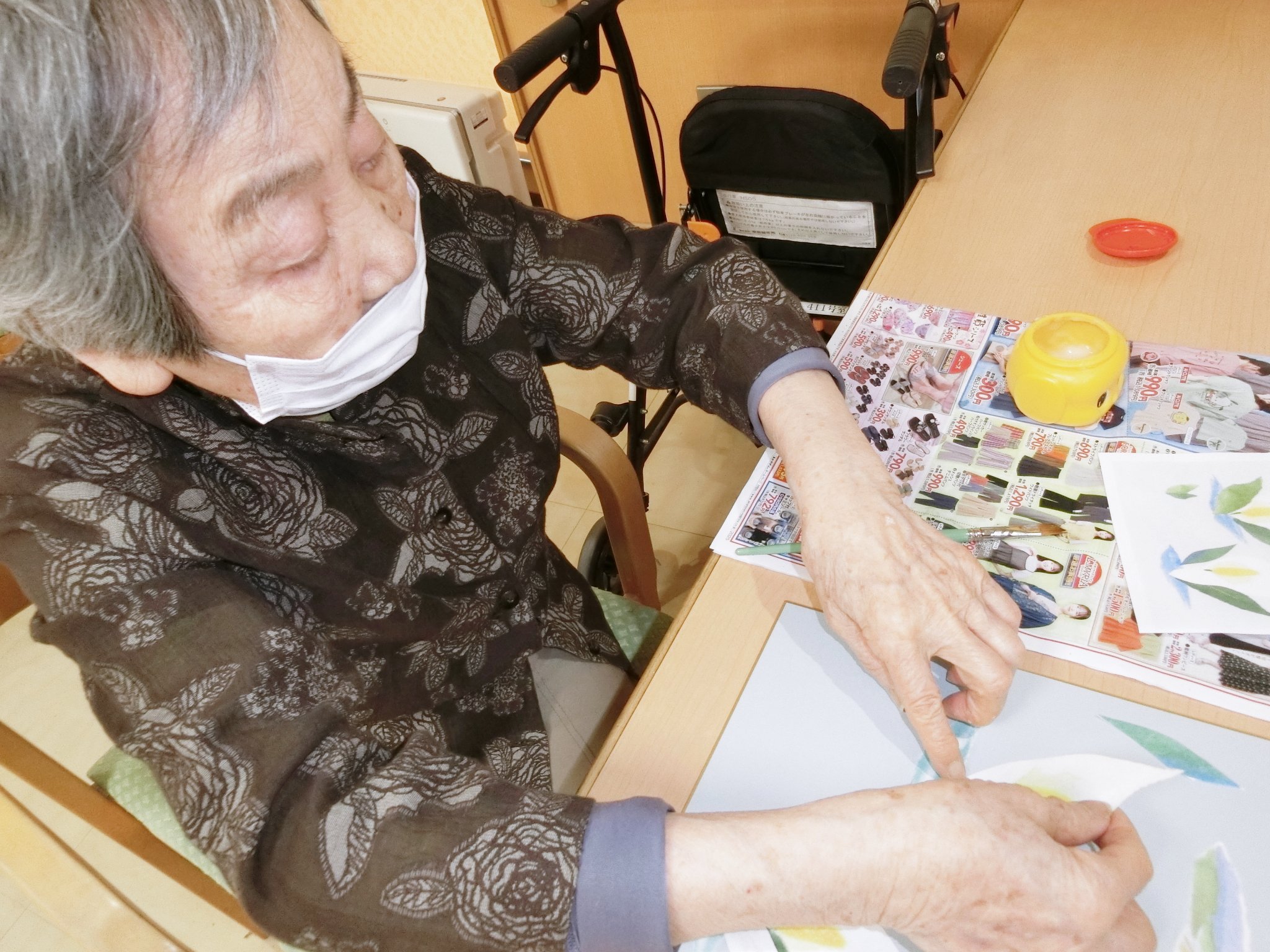 ちぎり絵教室-4　ニチイホーム星ヶ丘