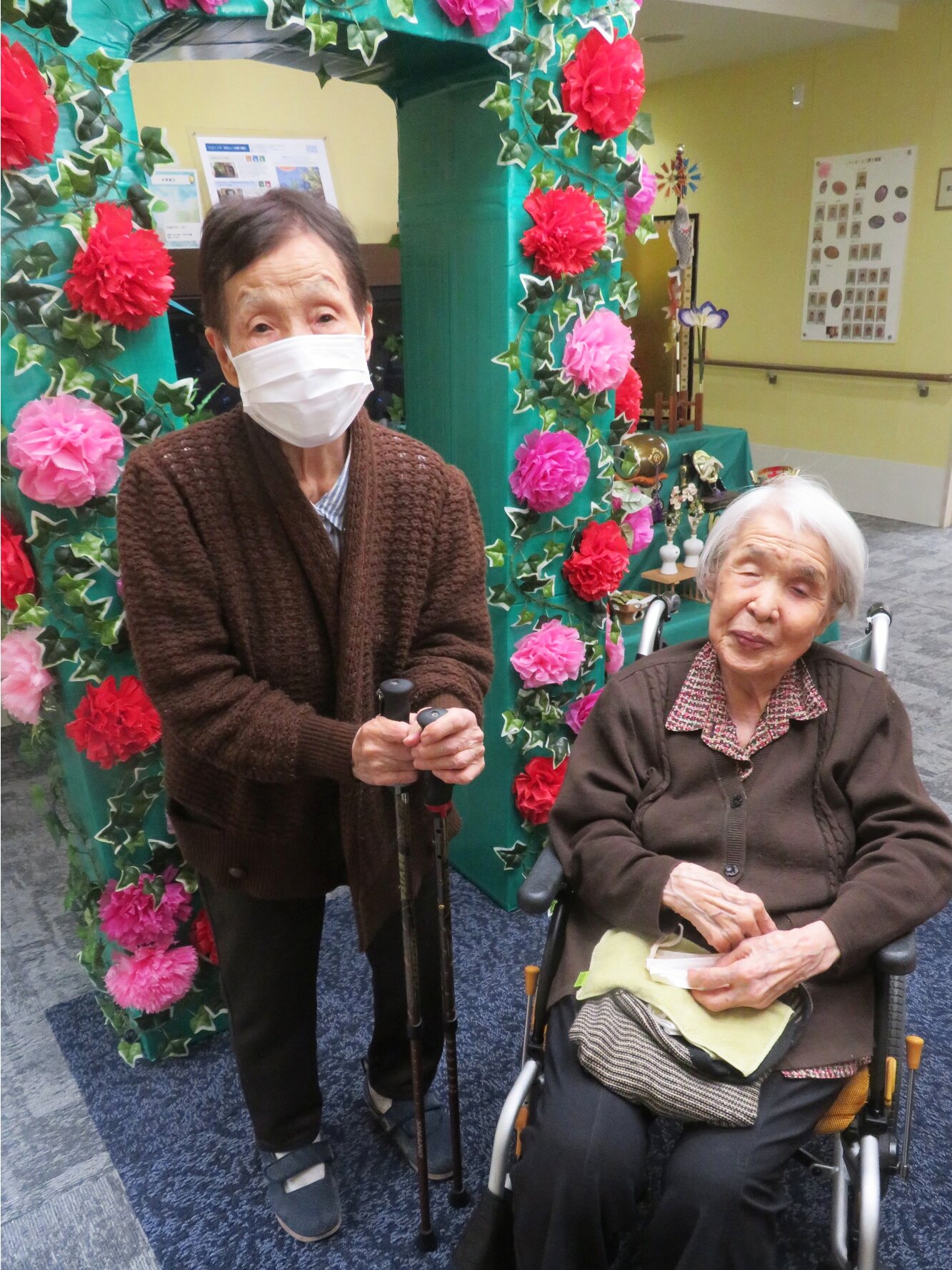 母の日-1 ニチイホーム三鷹Ⅱ番館