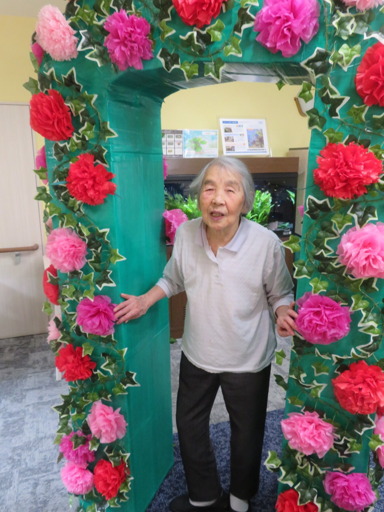 母の日-2 ニチイホーム三鷹Ⅱ番館