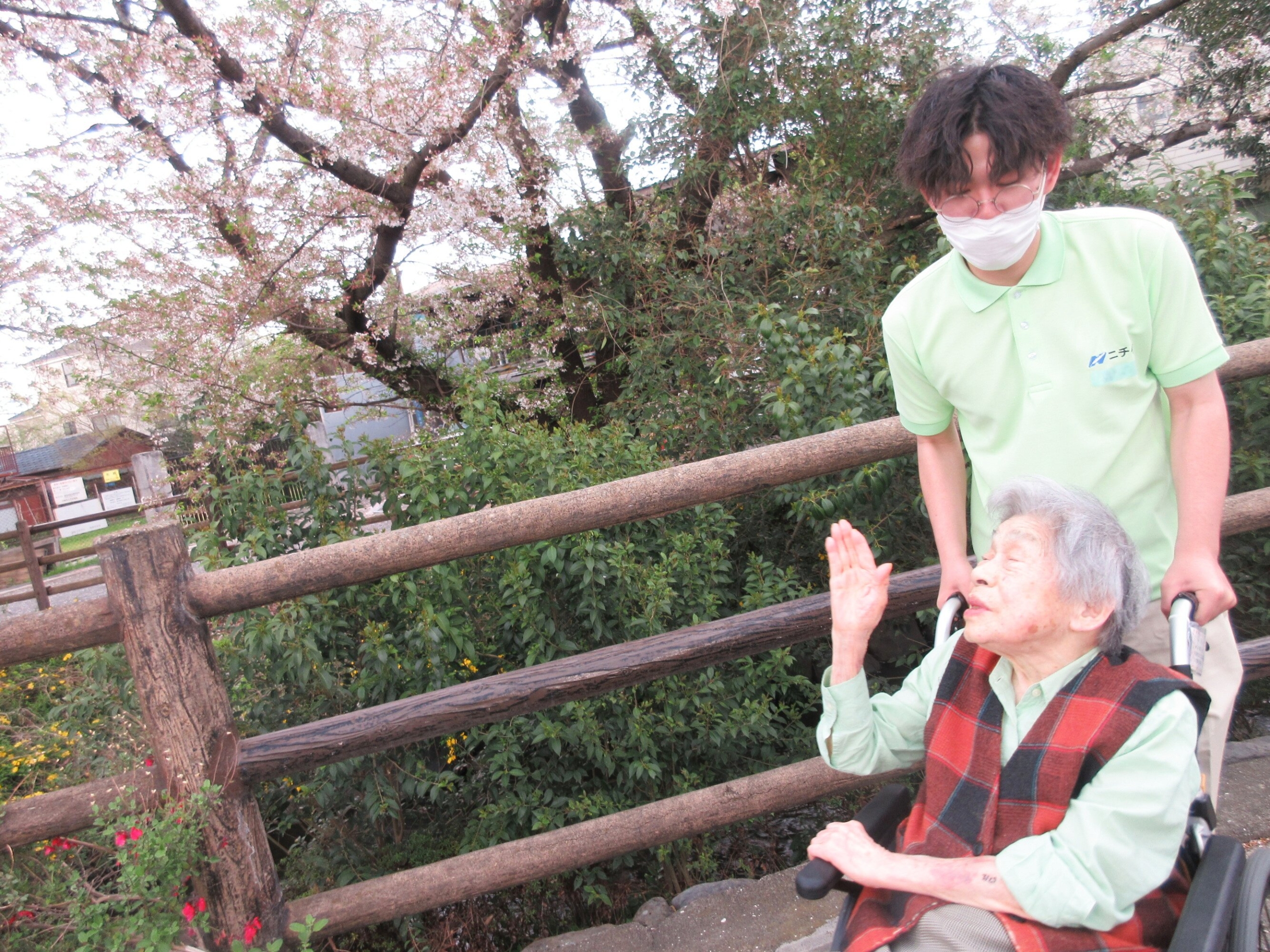 お花見散歩-6　ニチイホーム登戸