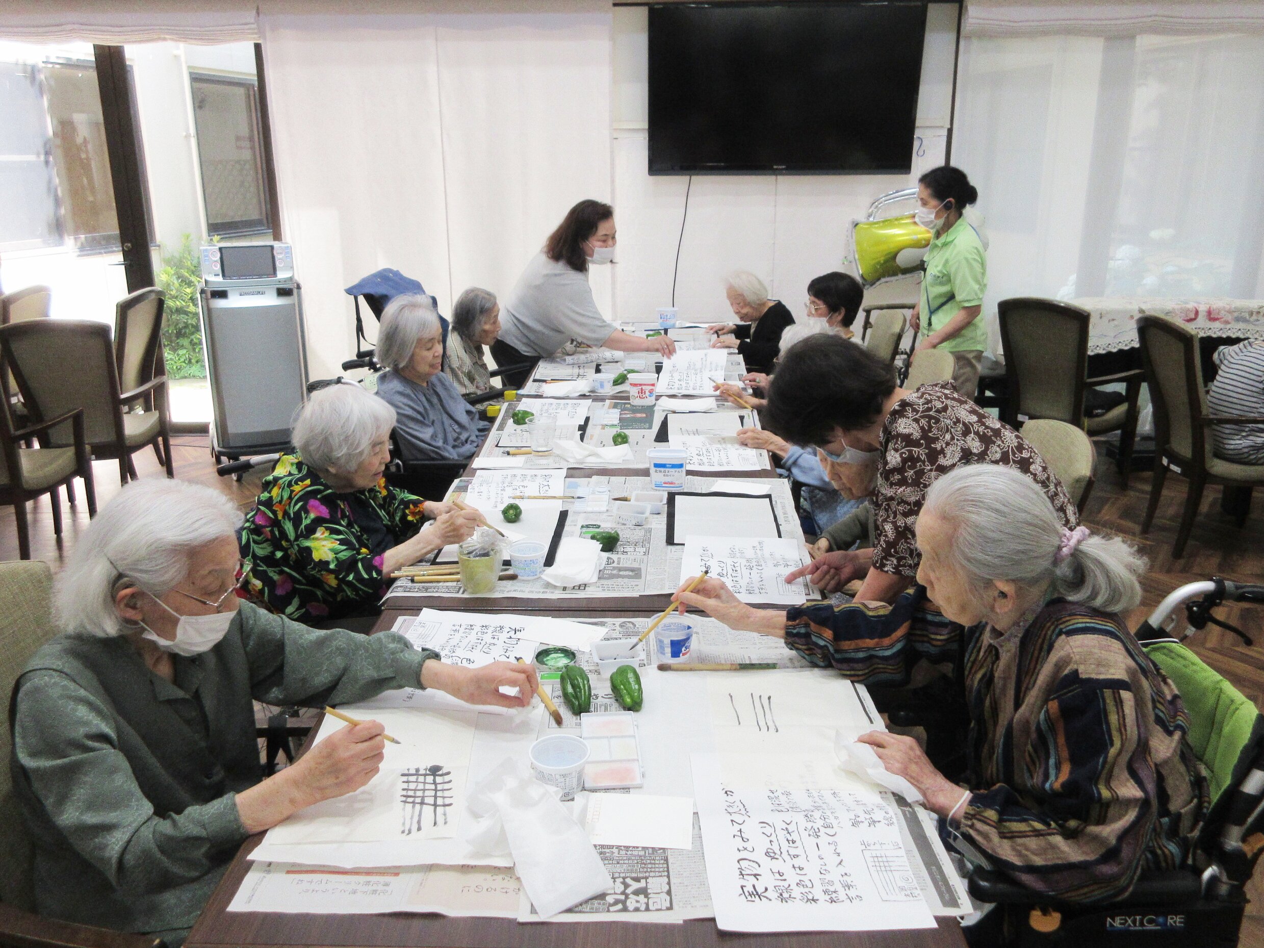 絵手紙の会-1　ニチイホーム国立