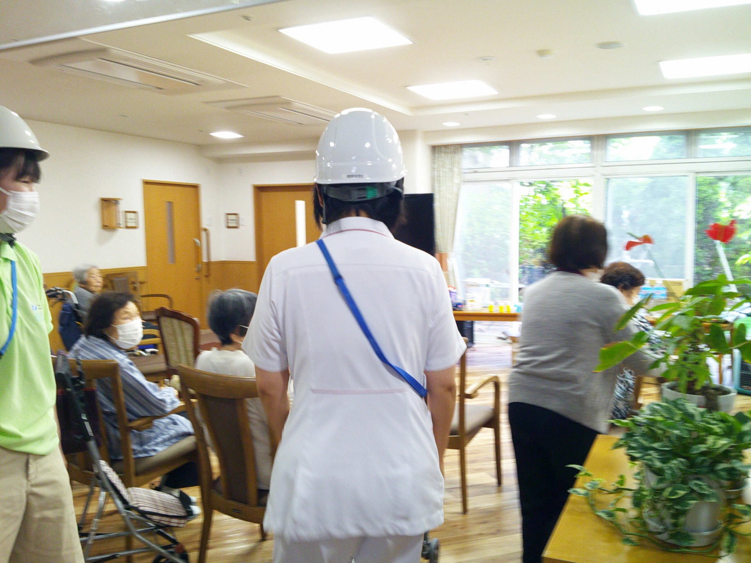 避難訓練-3　ニチイホーム大宮