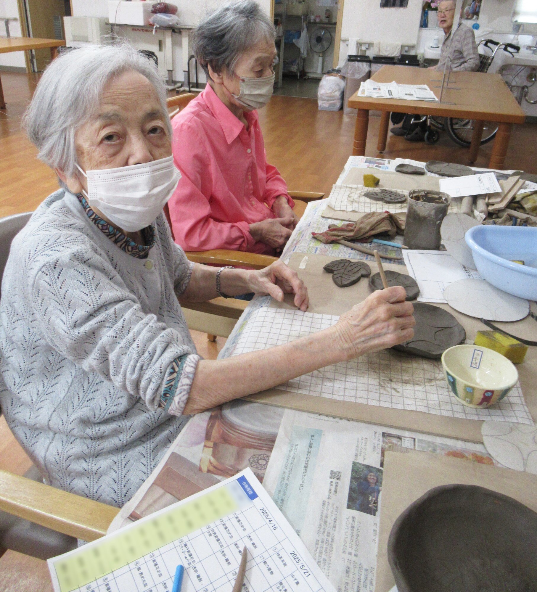 毎月恒例 陶芸サークル-4　ニチイホーム柿生
