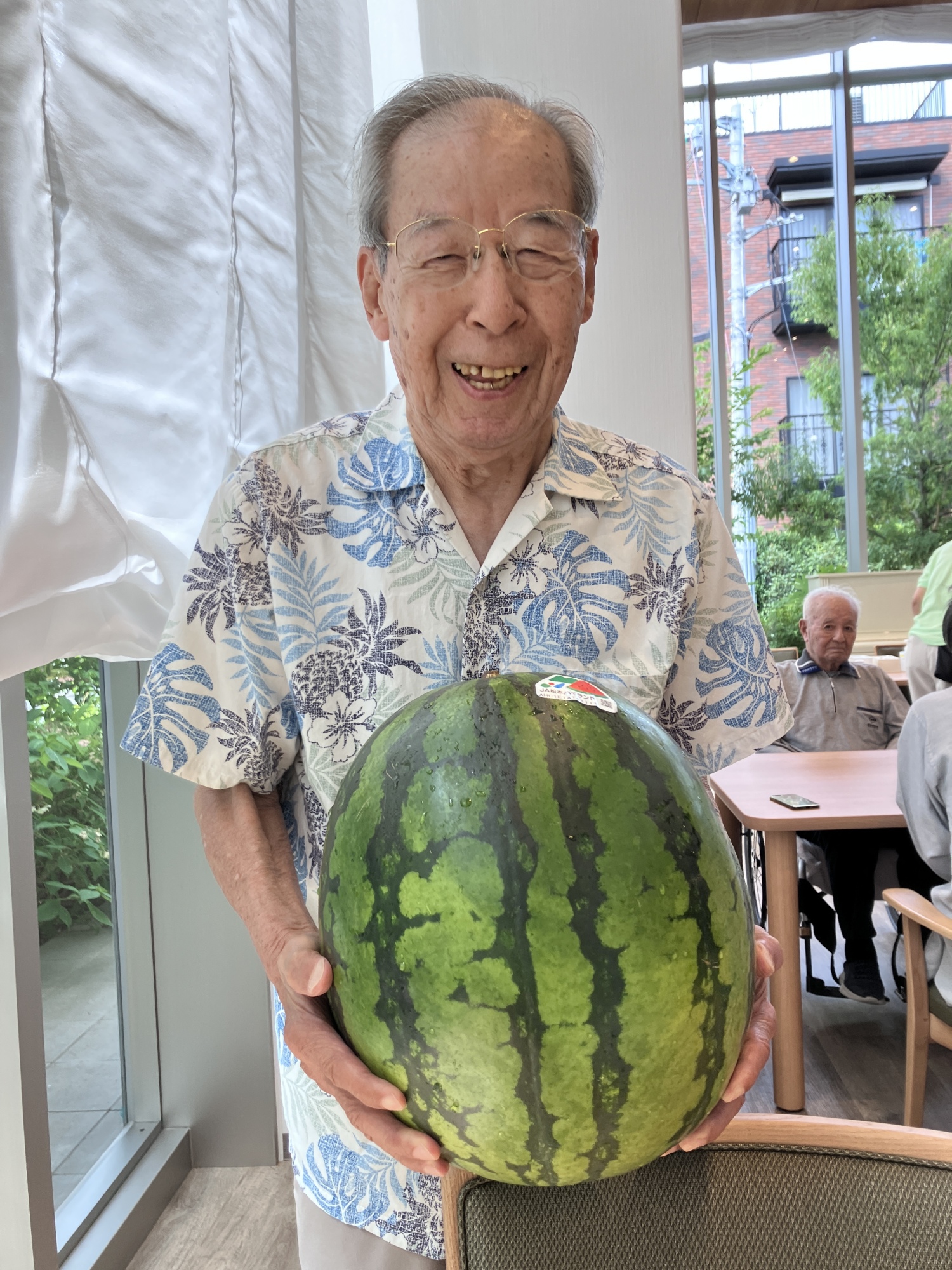 すいかパーティー-1　ニチイホーム杉並松庵
