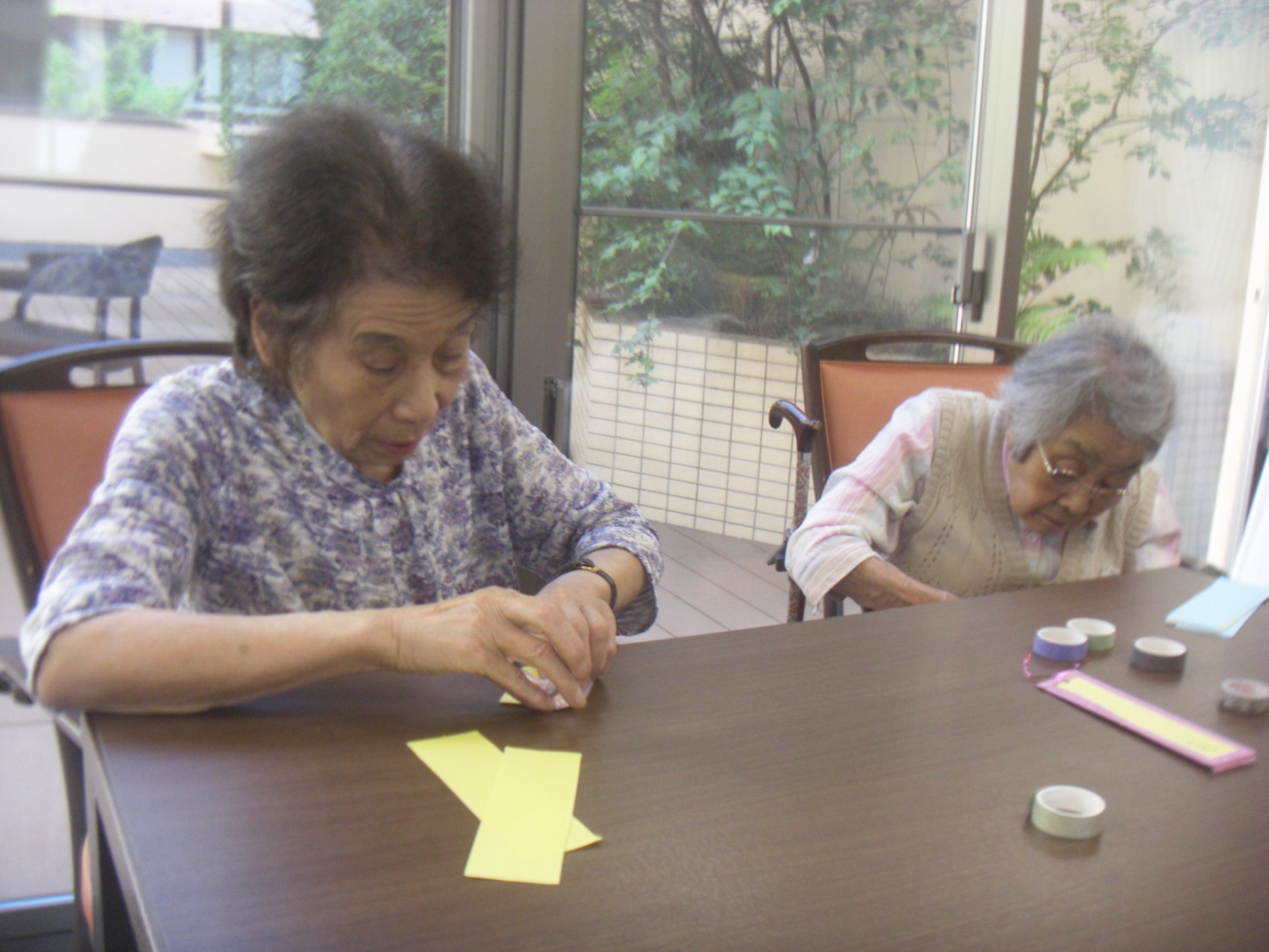 七夕飾り-2　ニチイホーム用賀