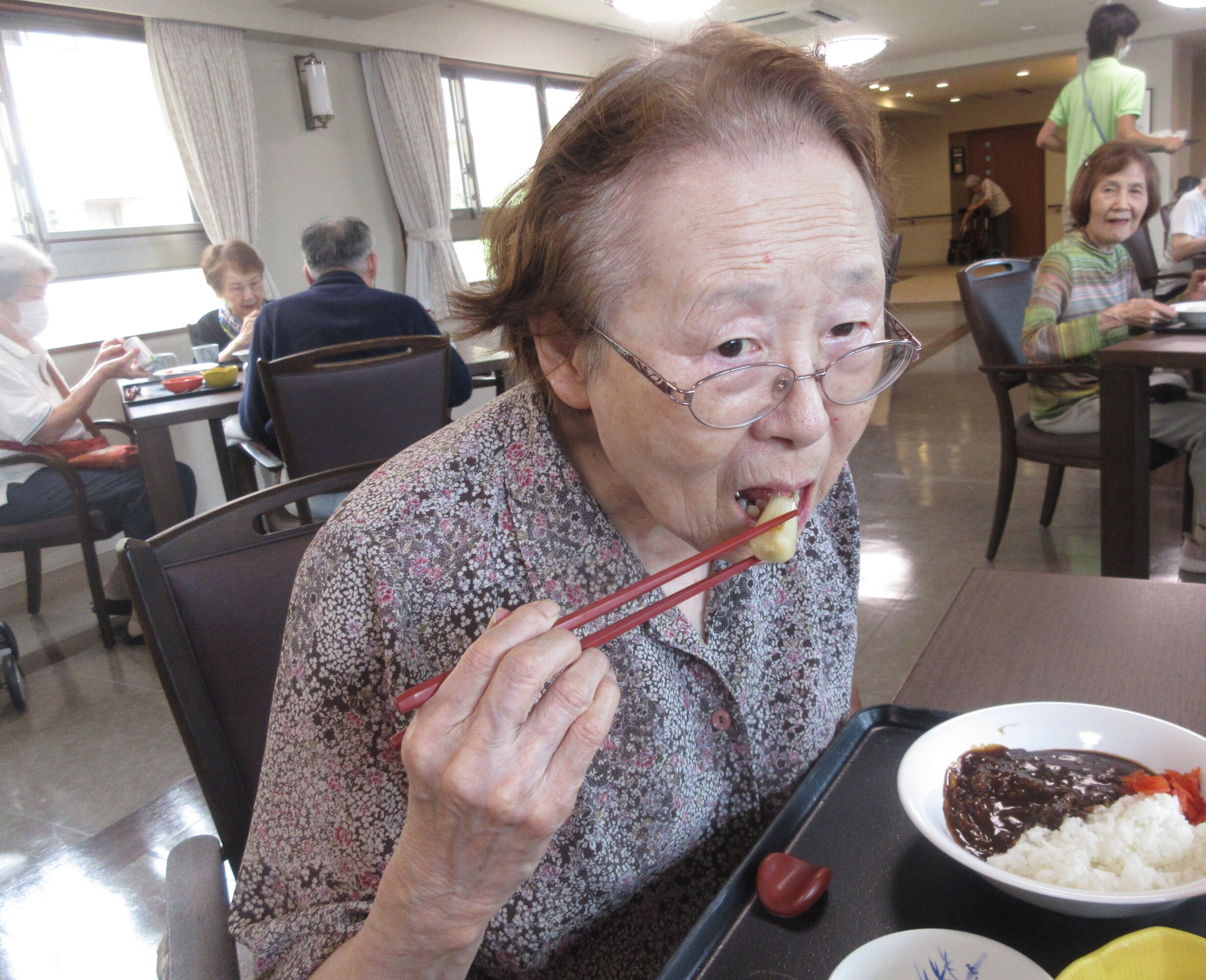 らっきょう作り・試食-5　ニチイホーム用賀