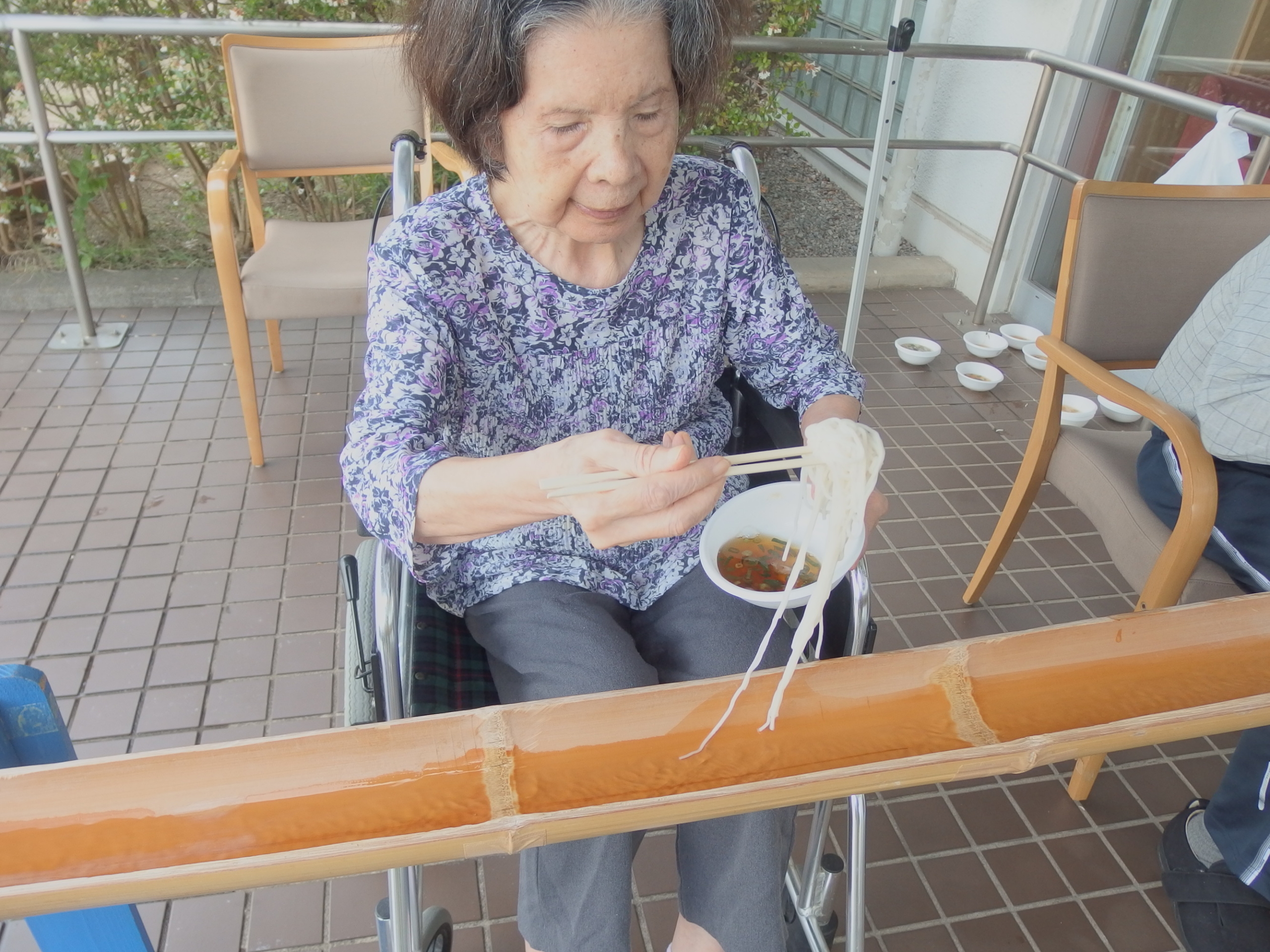 流しそうめん-1　ニチイホーム青葉台