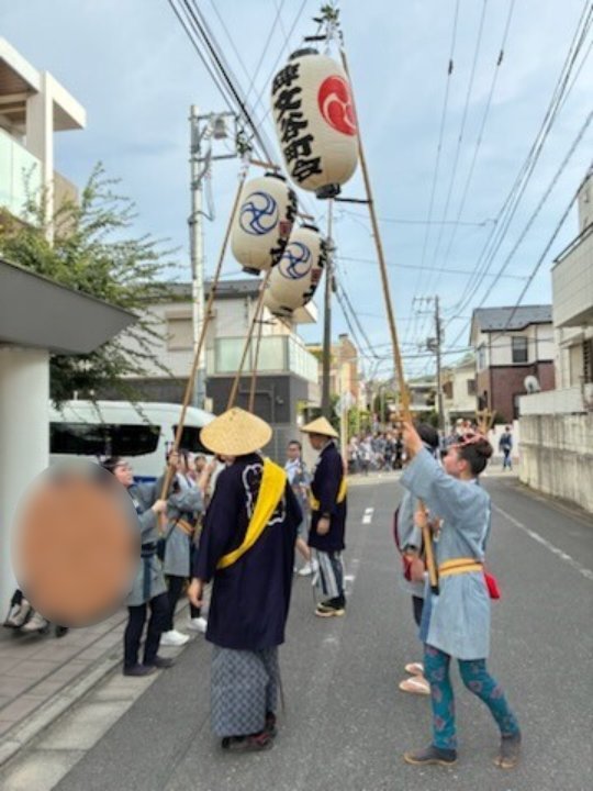 碑文谷町会お神輿見学-1　ニチイホーム碑文谷