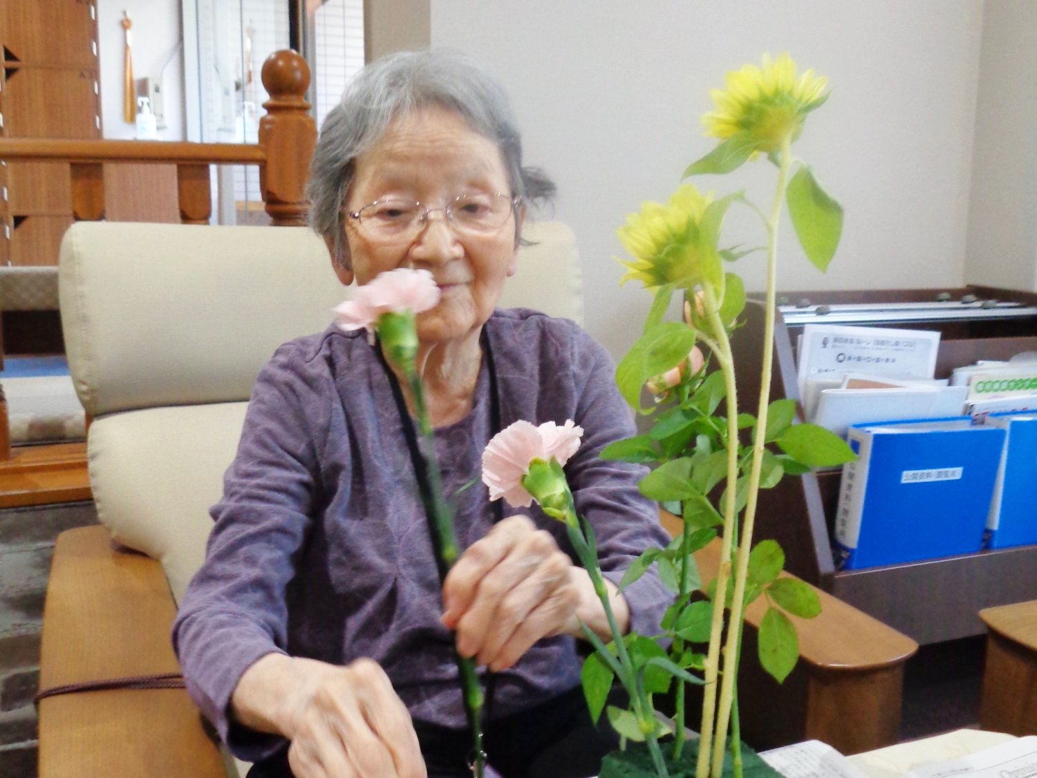 生け花教室-1　ニチイホーム自由が丘