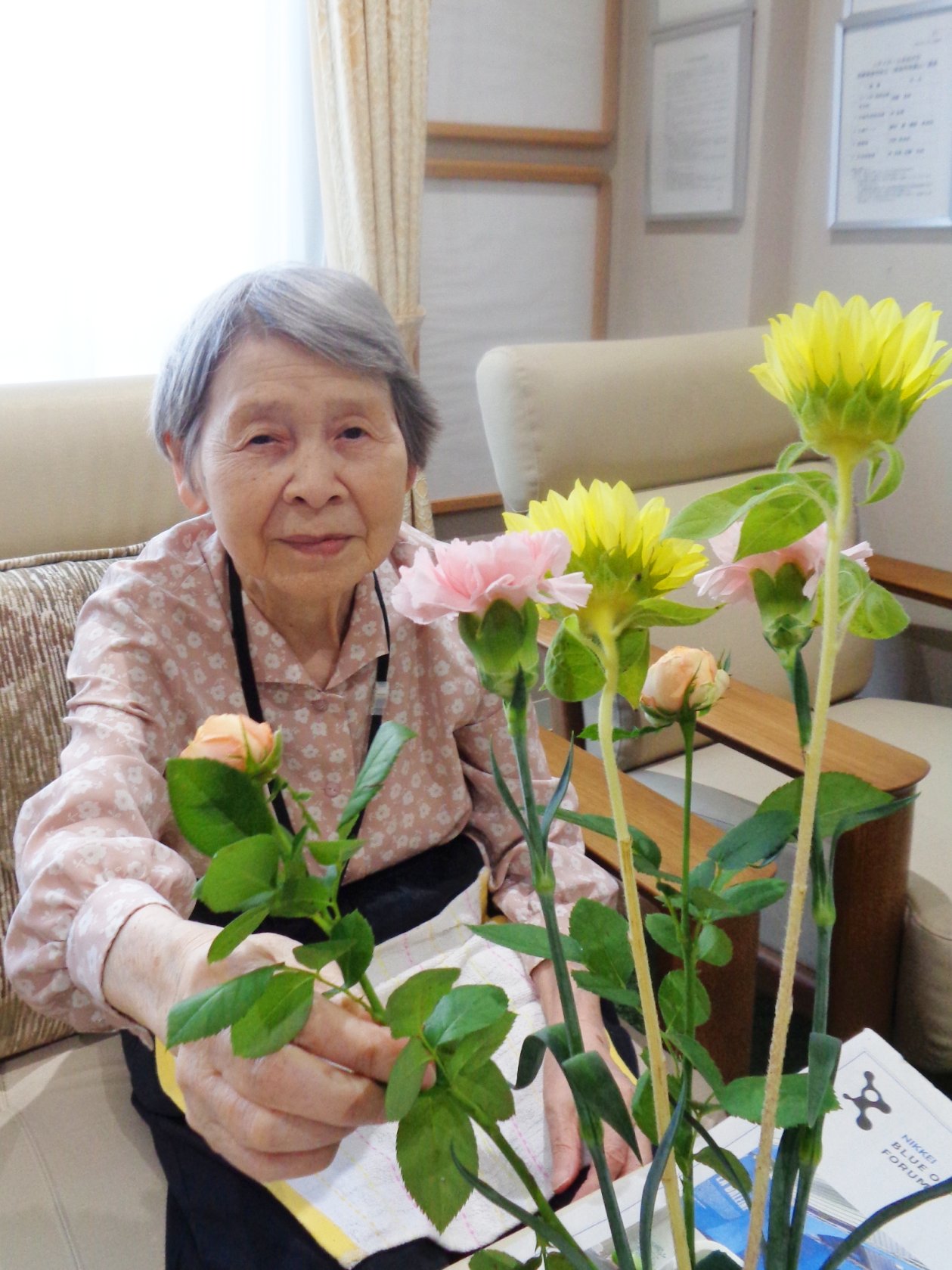 生け花教室-2　ニチイホーム自由が丘