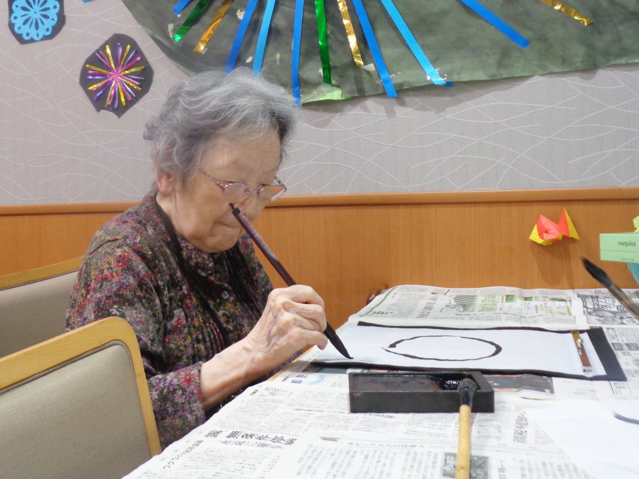 書道教室-2　ニチイホーム自由が丘