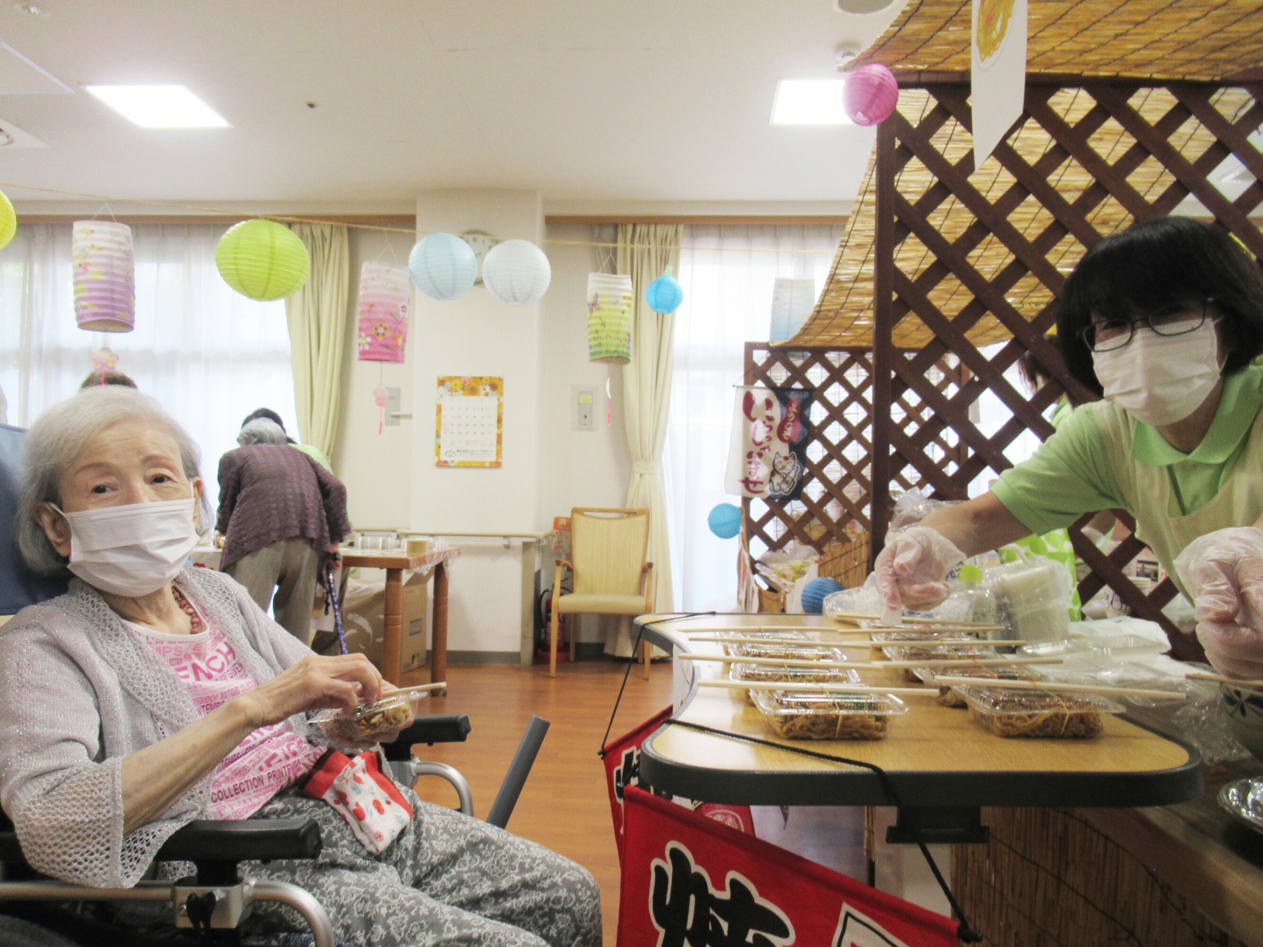 納涼祭　屋台-1　ニチイホーム柿生