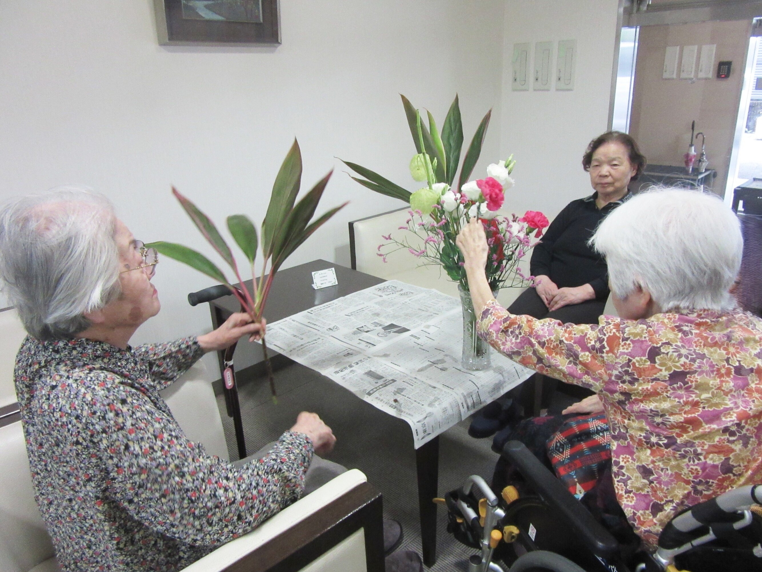 生け花-3　ニチイホーム杉並堀ノ内