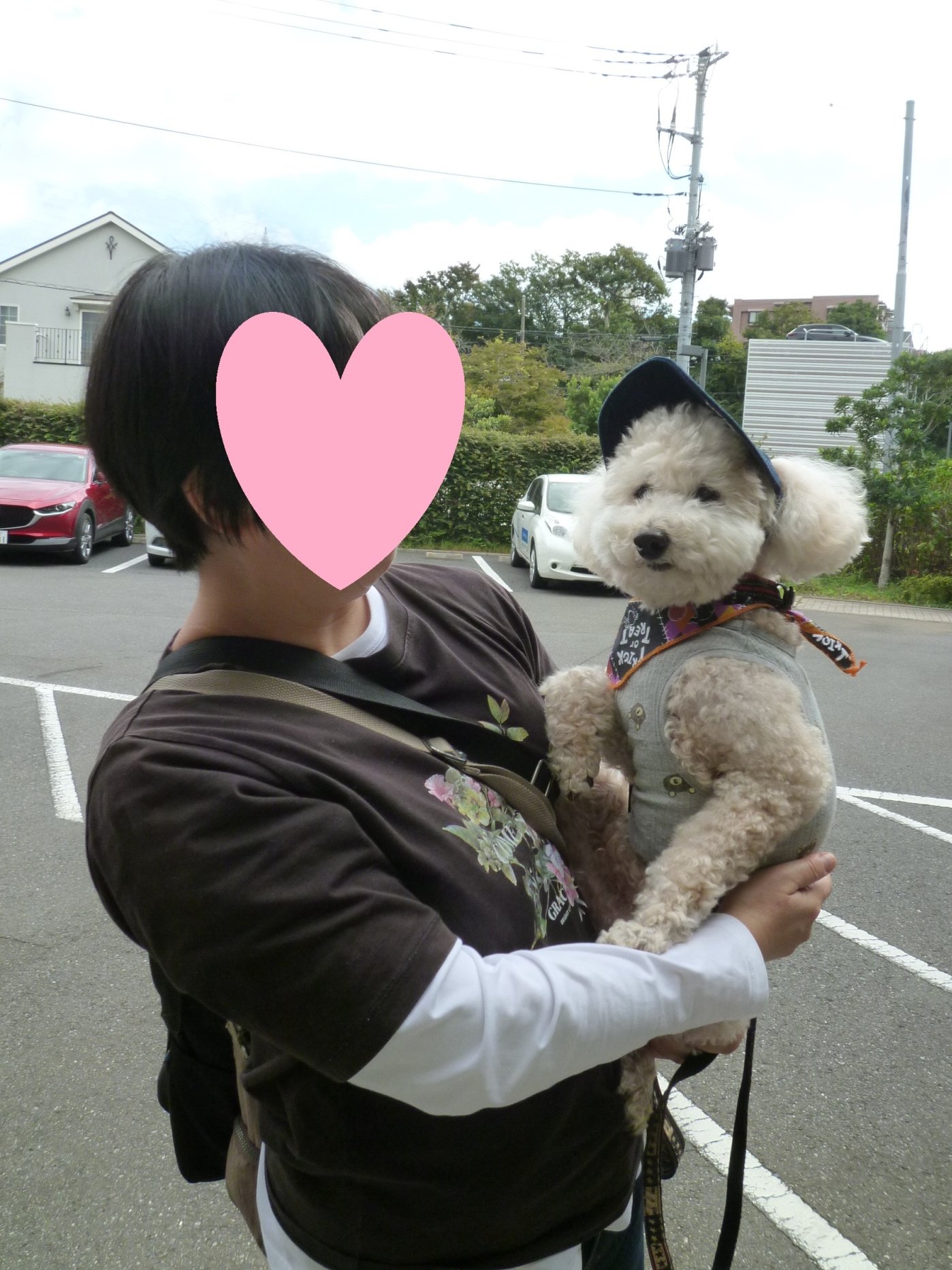 ご家族様の愛犬と外気浴-2 ニチイホーム東船橋
