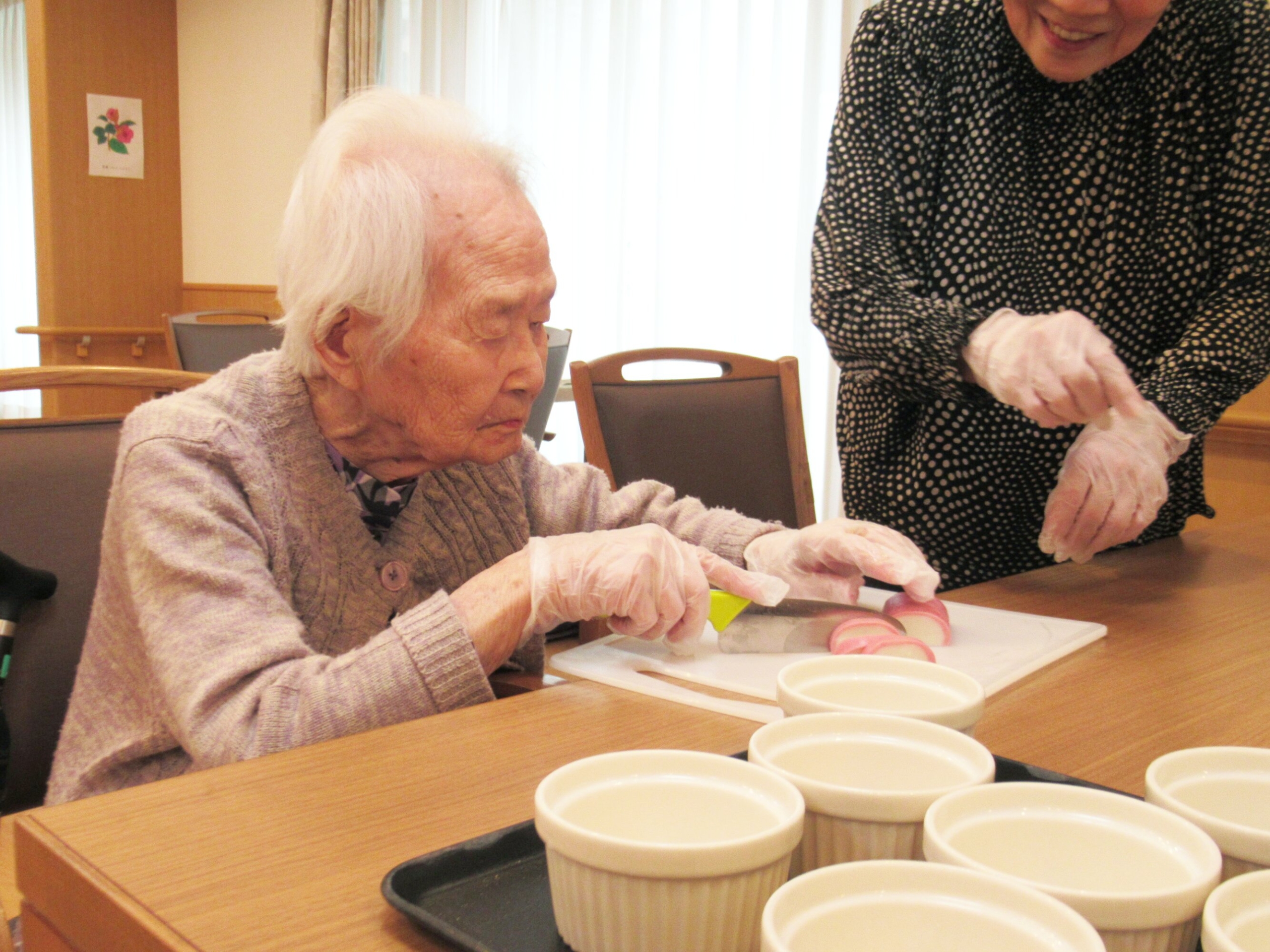 めじろ食堂(茶碗蒸し)-1 ニチイホーム目白