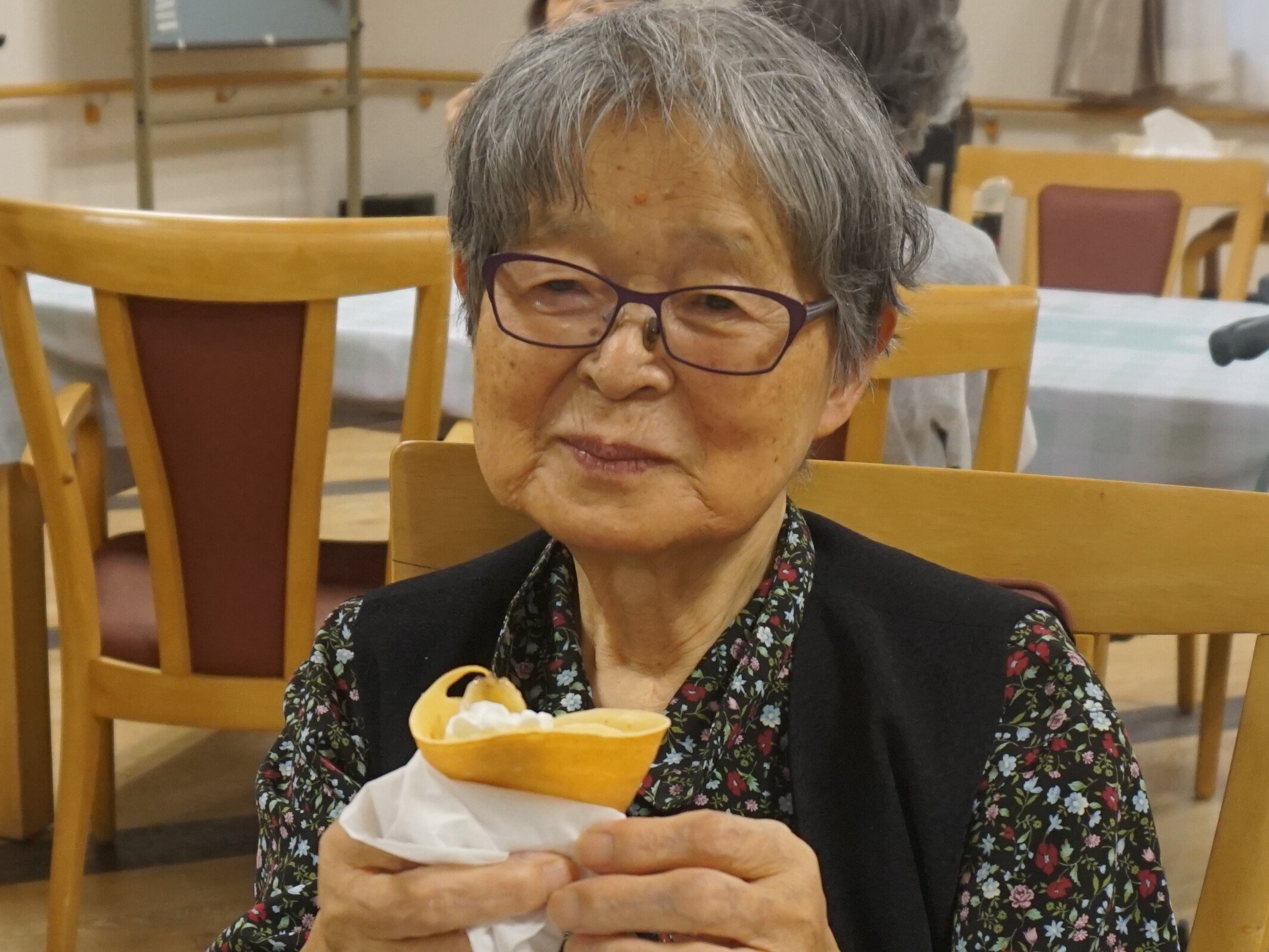 料理サークル クレープ作り-2 ニチイホーム練馬高野台