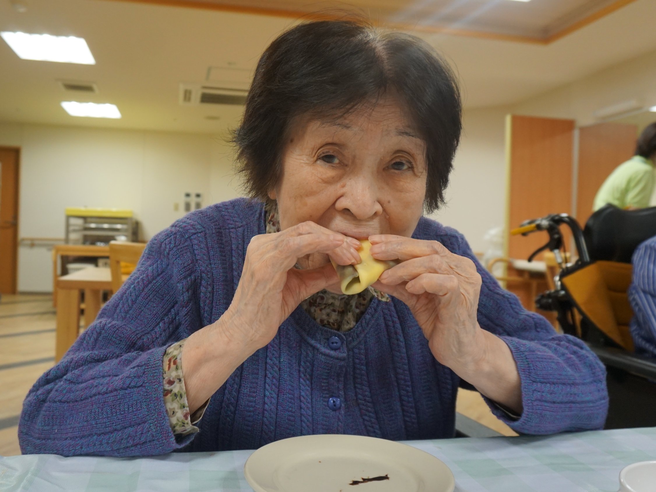料理サークル クレープ作り-4 ニチイホーム練馬高野台