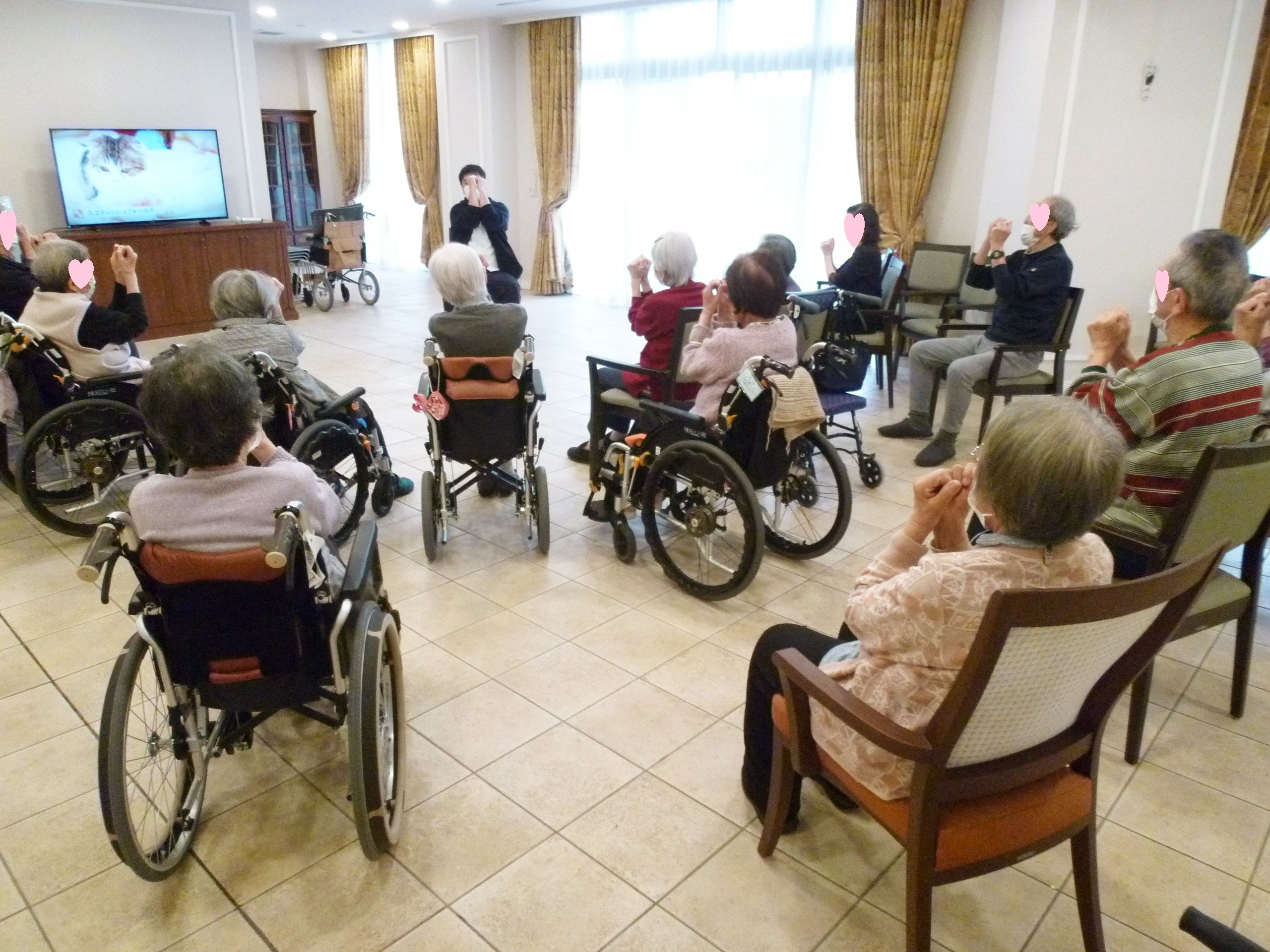 ボッチャで交流会-3 ニチイホーム東船橋