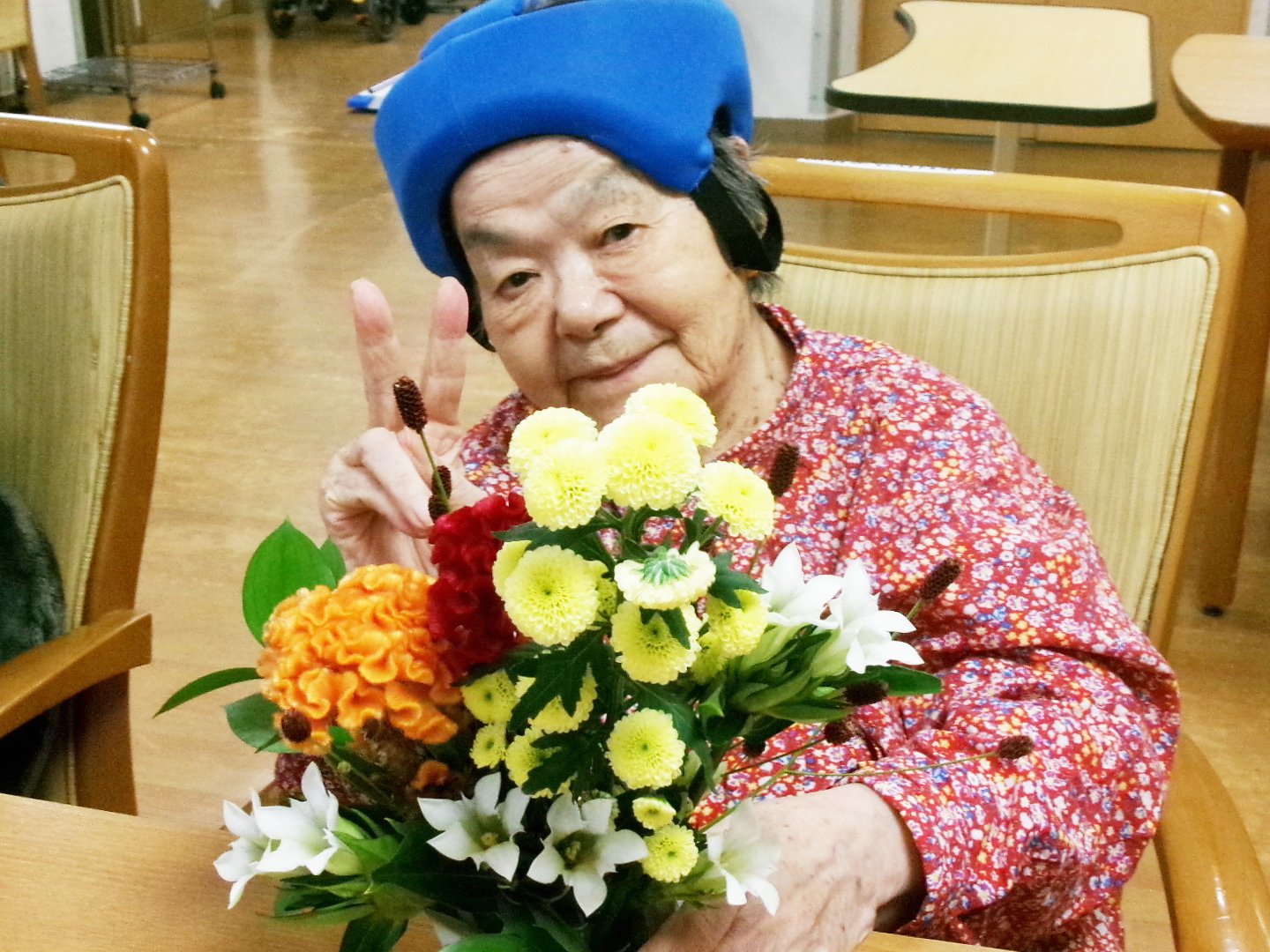 フラワーアレンジメント-1 ニチイホーム上星川