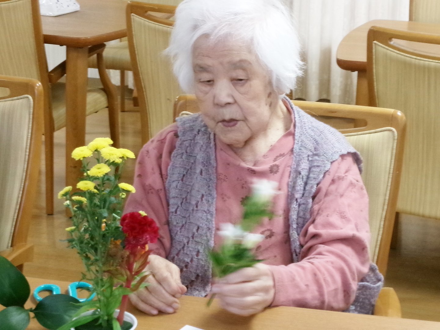 フラワーアレンジメント-3 ニチイホーム上星川