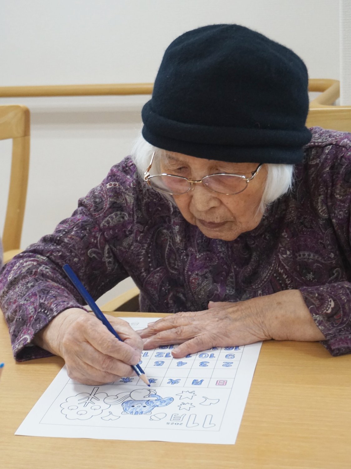 カレンダー作り-2 ニチイホーム練馬高野台