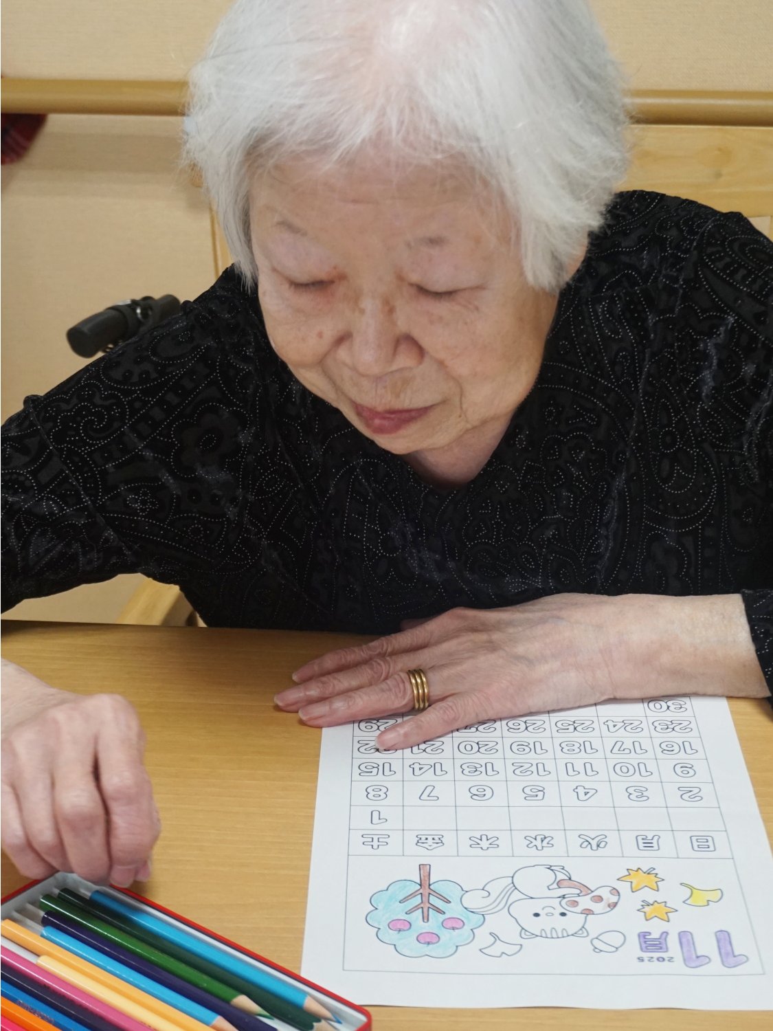 カレンダー作り-3 ニチイホーム練馬高野台