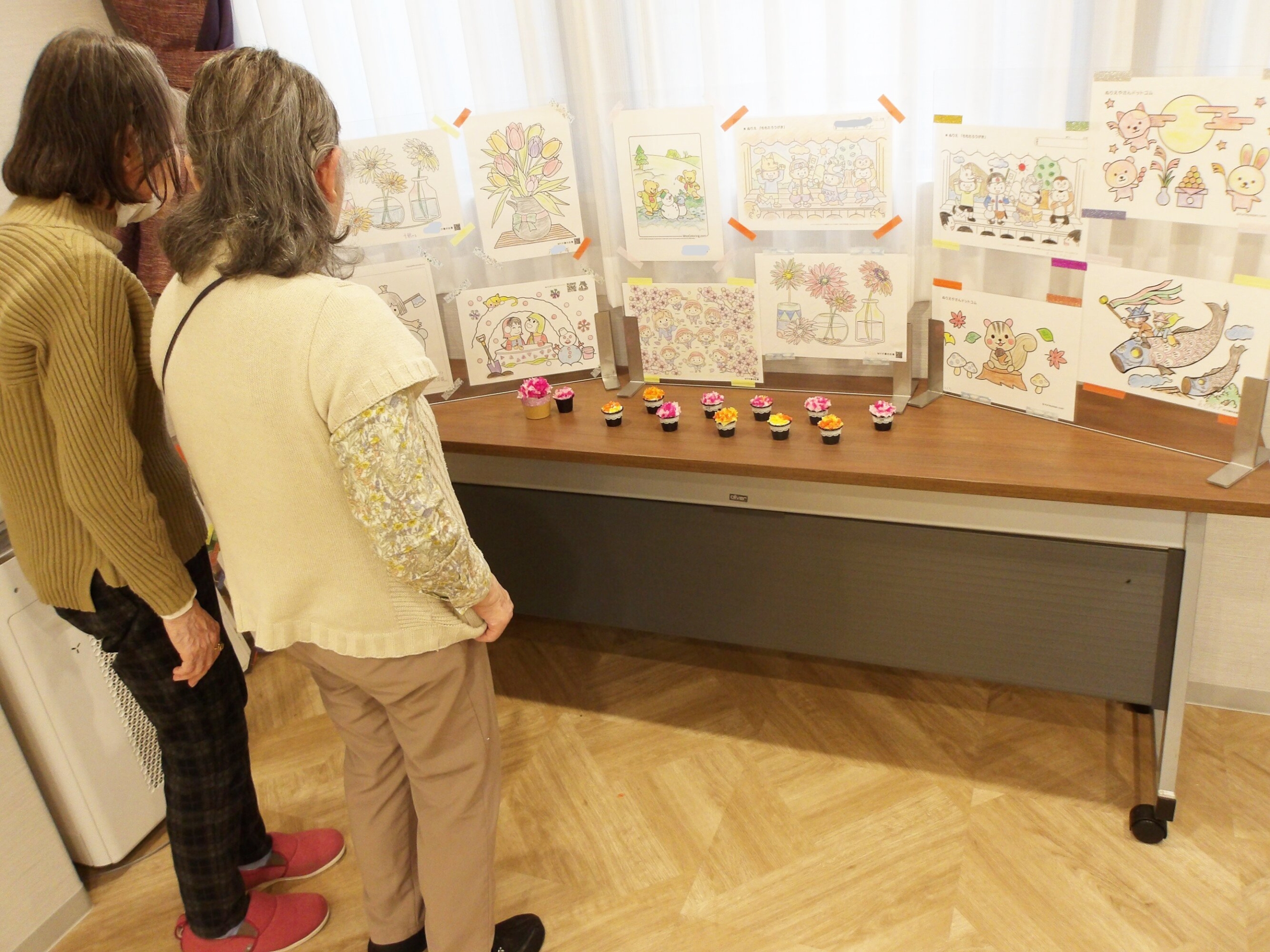 芸術の秋、作品展-1　ニチイホーム野方