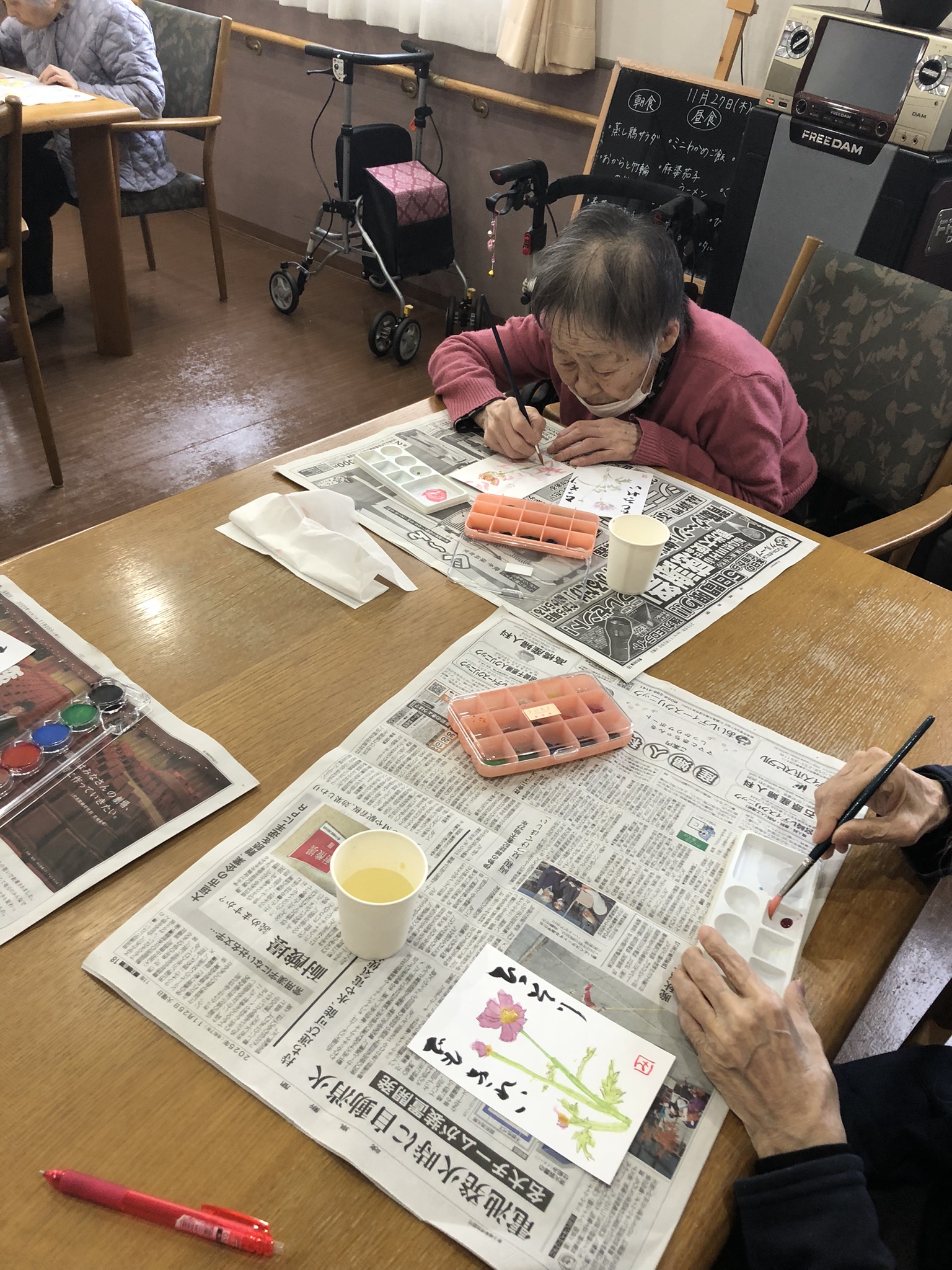 ニチイメゾン岐阜六条20251127絵手紙１