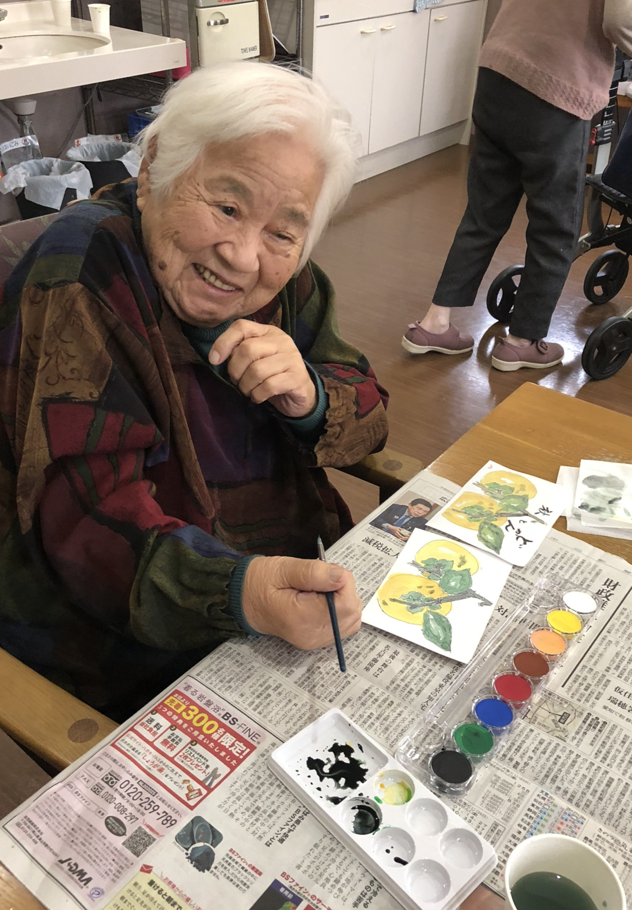 ニチイメゾン岐阜六条20251127絵手紙2