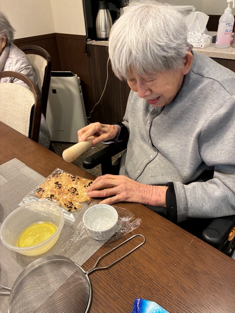 バナナタルトを作ろう!④-2 ニチイホーム碑文谷