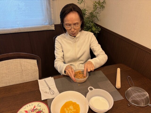 バナナタルトを作ろう!④-3 ニチイホーム碑文谷