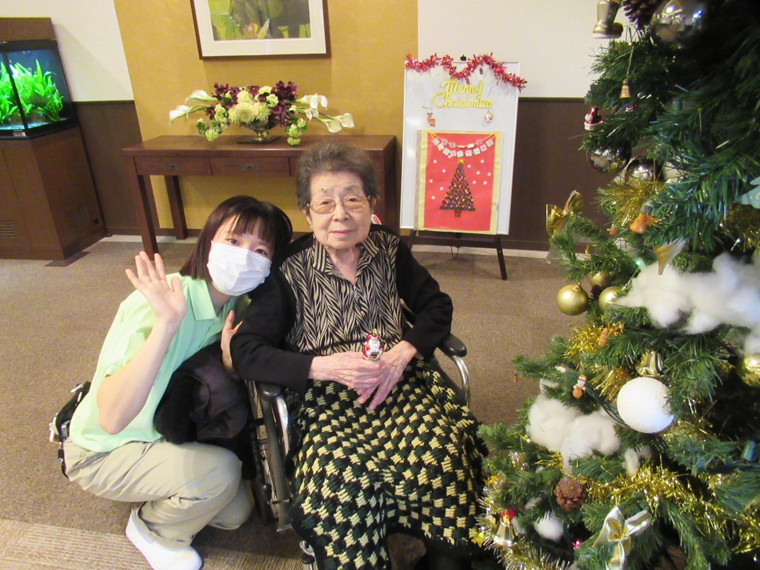 クリスマス準備-3　ニチイホーム目白