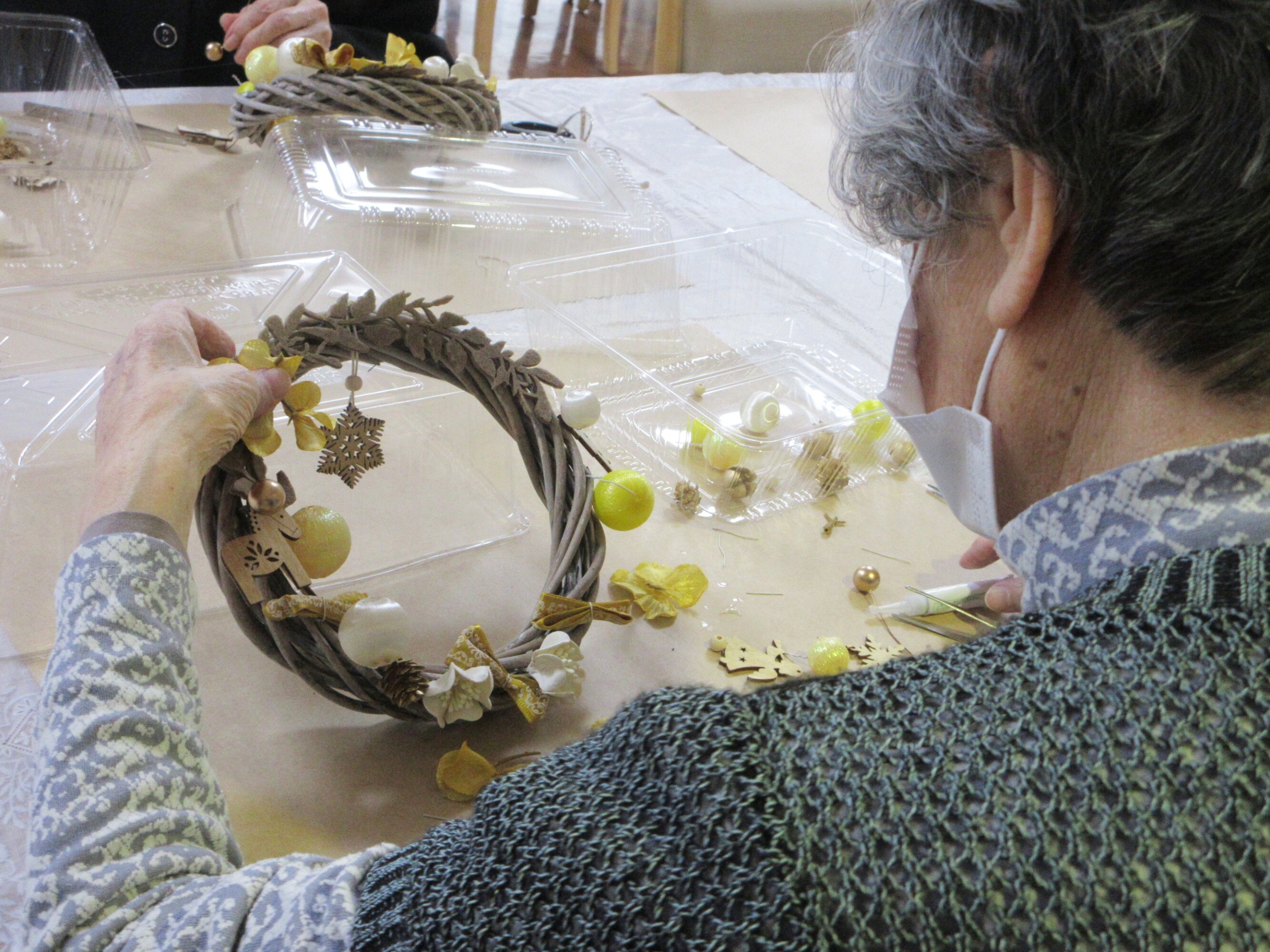 クリスマスリース教室-1　ニチイホーム南大泉