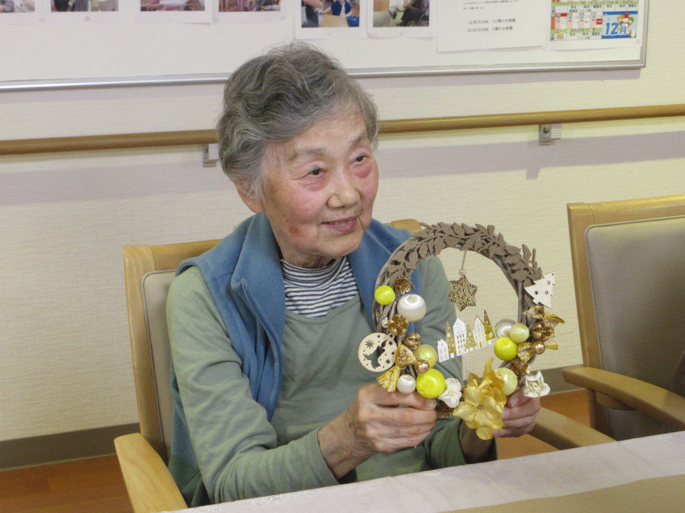 クリスマスリース教室-3 ニチイホーム南大泉