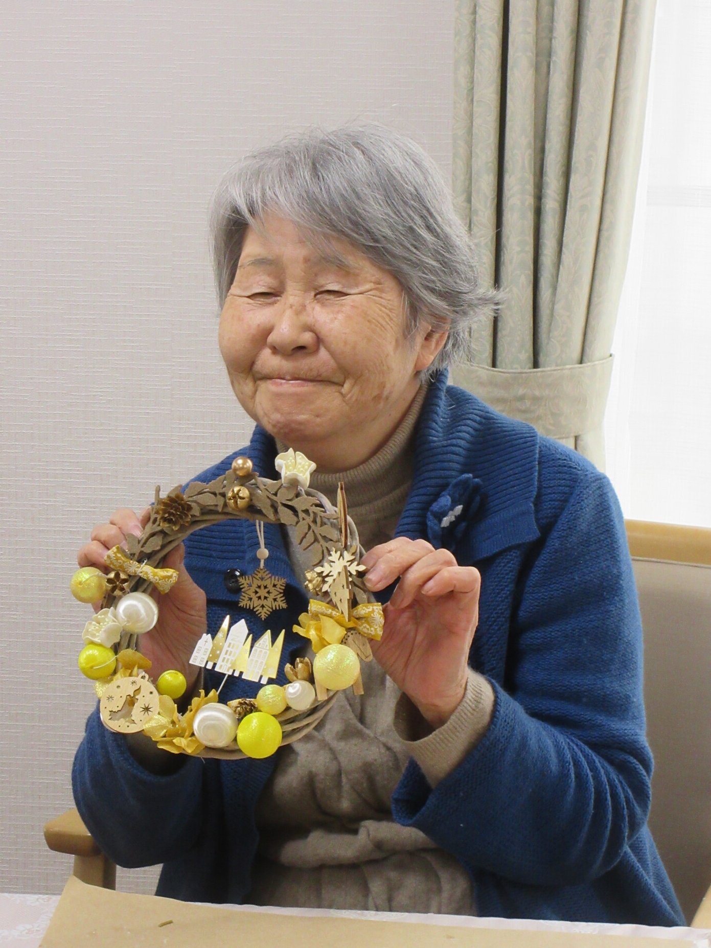 クリスマスリース教室-4 ニチイホーム南大泉