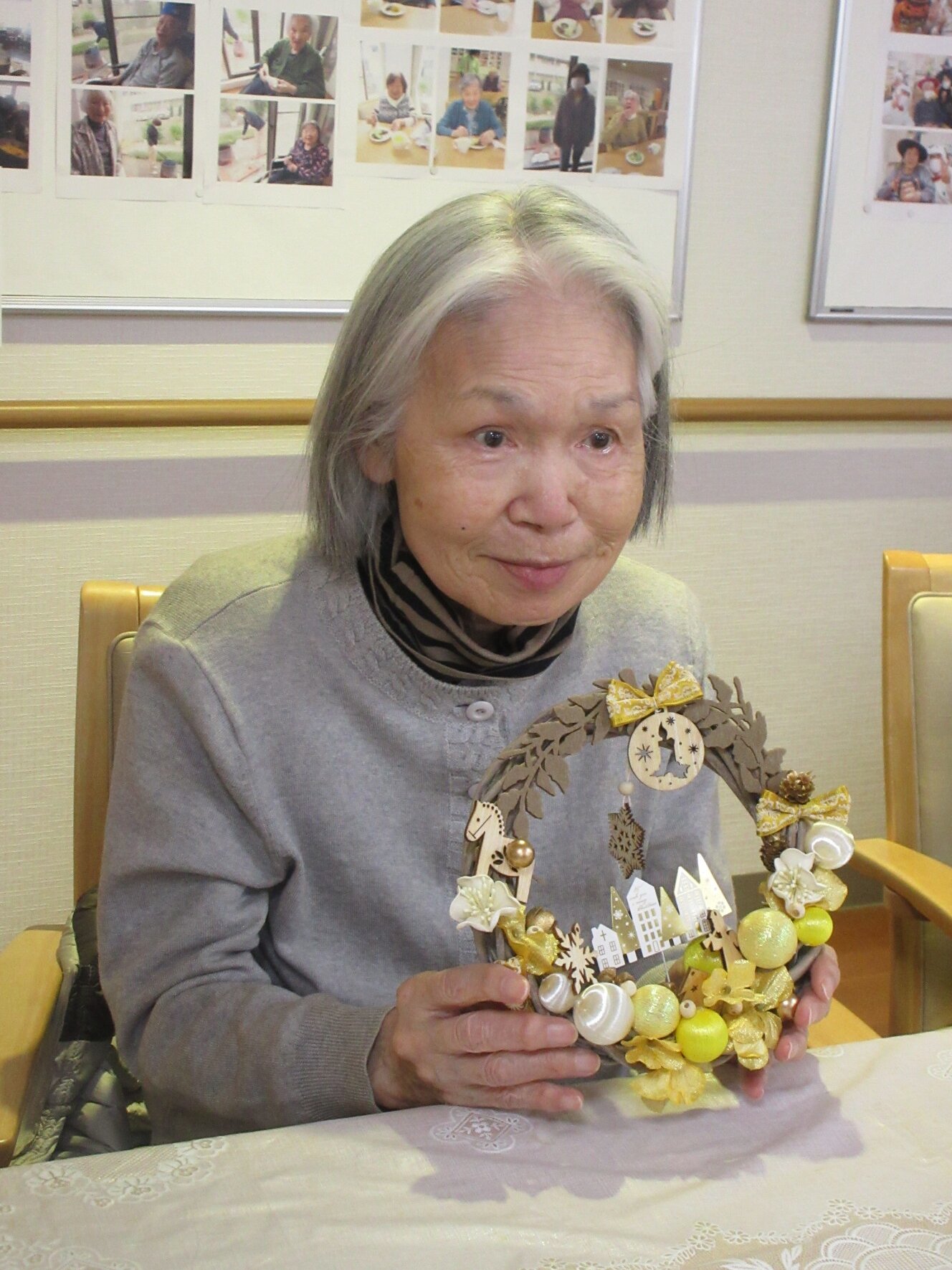 クリスマスリース教室-5 ニチイホーム南大泉