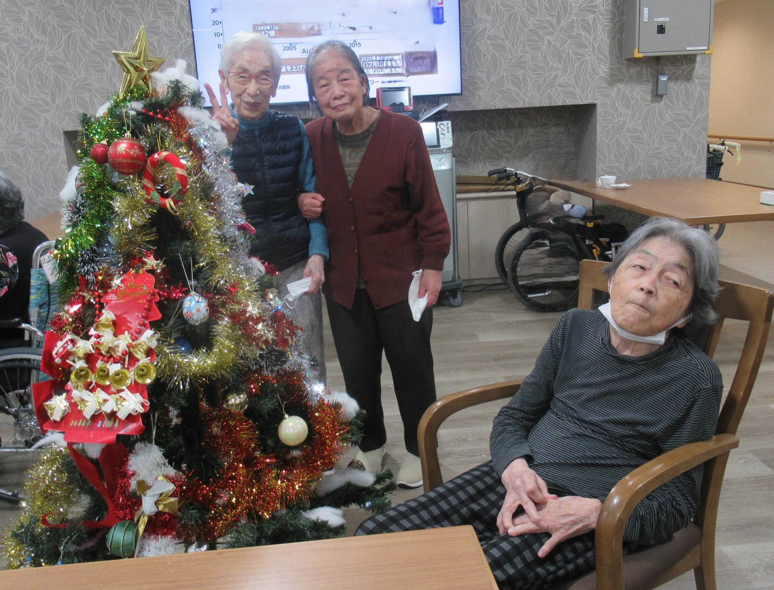 クリスマスの飾り付け-4 ニチイホーム中野南台