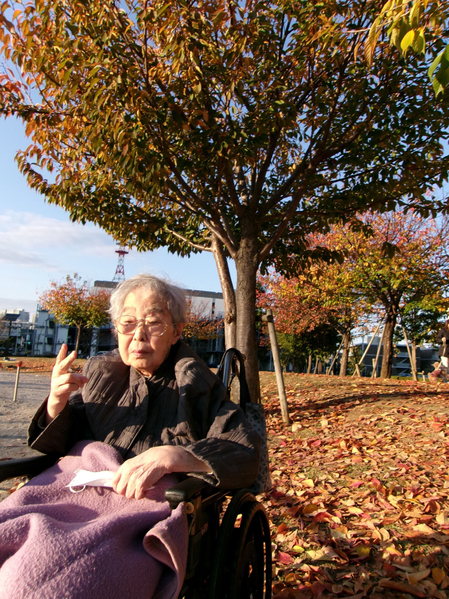 秋の外出-5 ニチイホームさいたま新都心