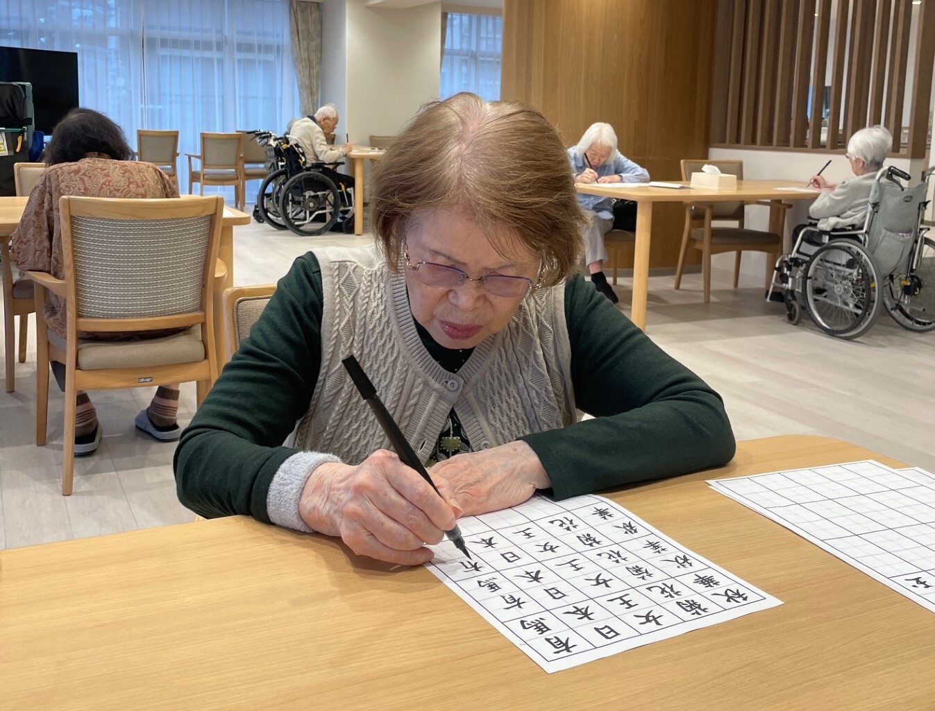 ペン習字-2　ニチイホーム杉並松庵