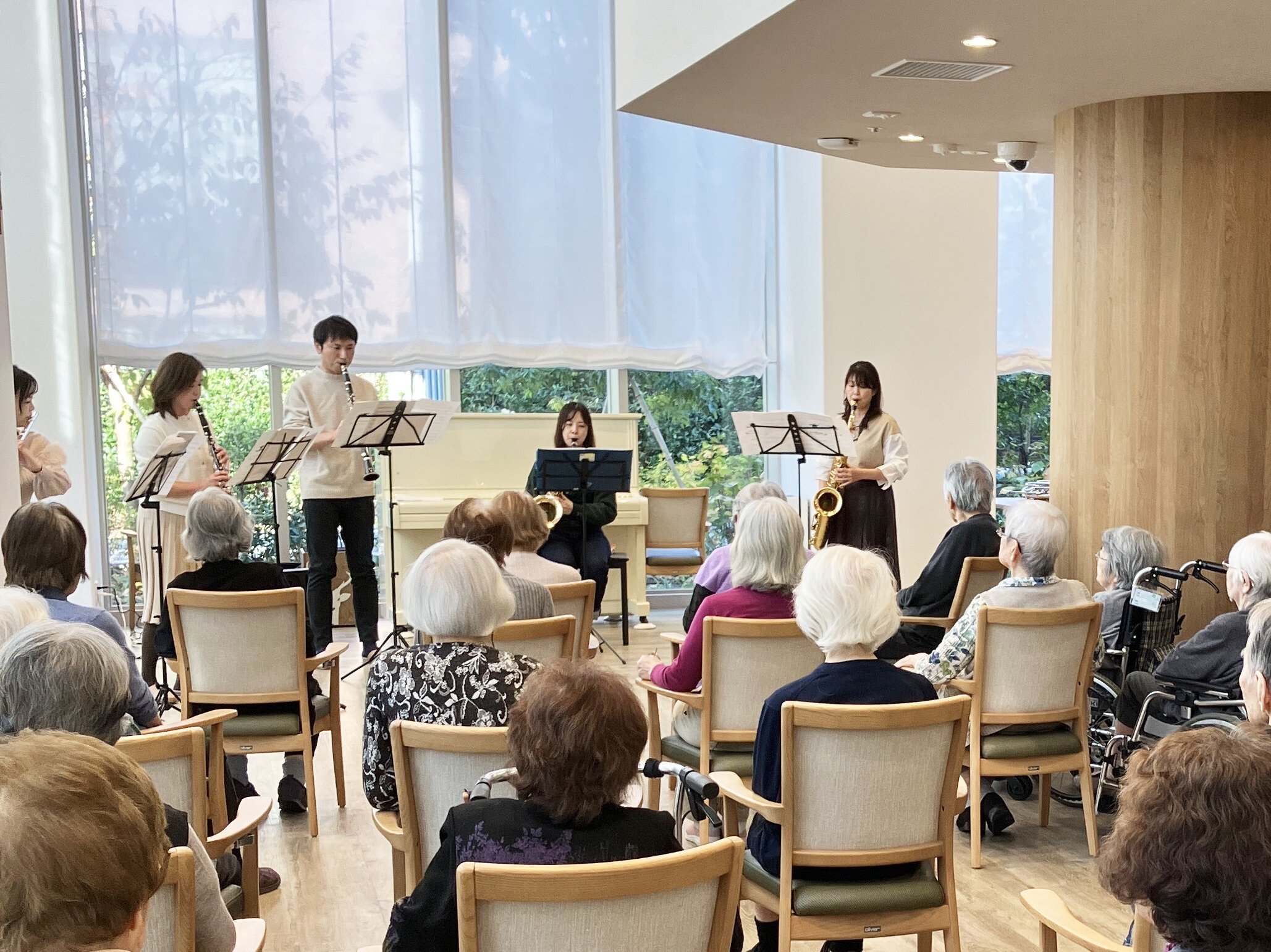 管楽器アンサンブルコンサート-1　ニチイホーム杉並松庵