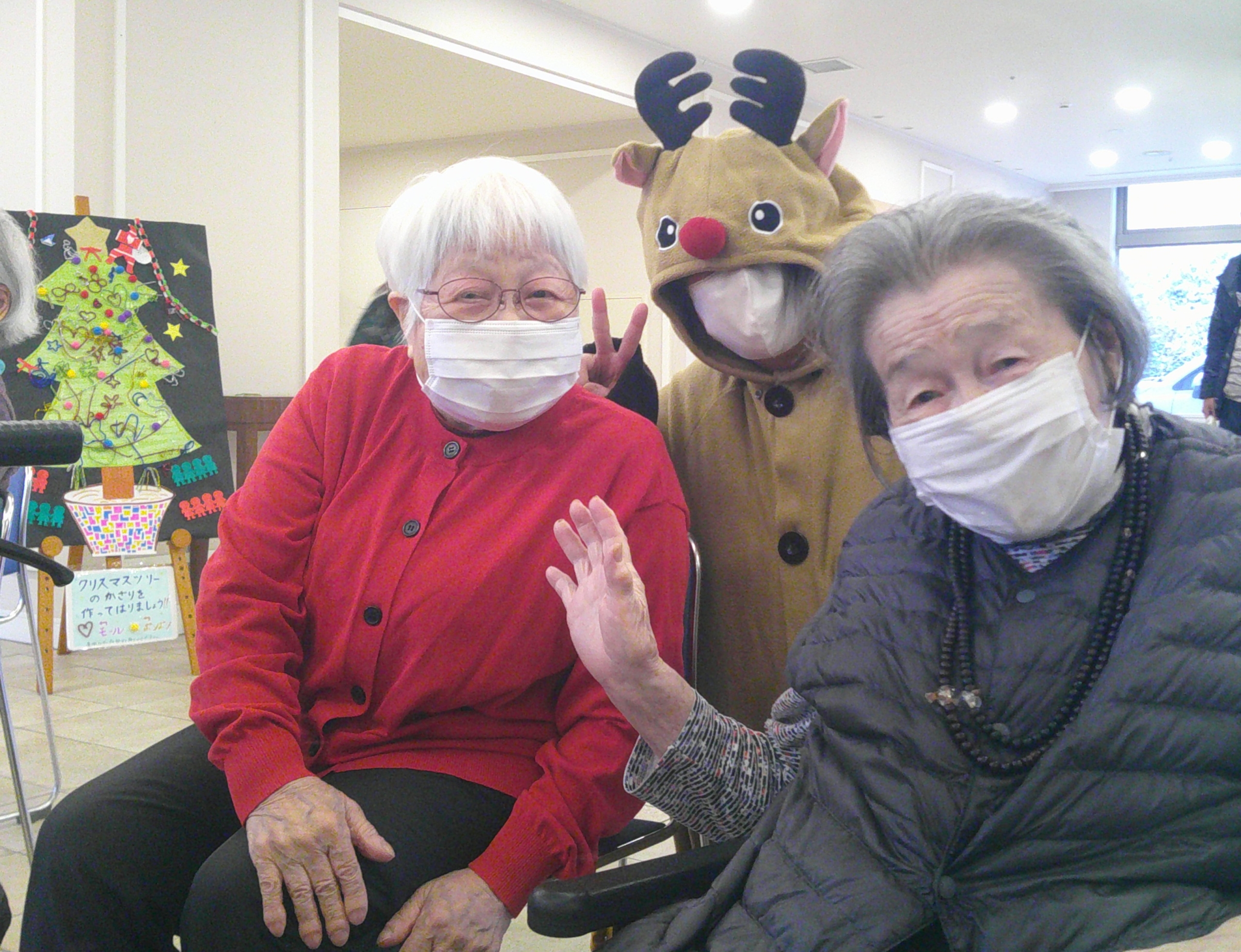 ニチイメゾン稲毛クリスマス飾りつけ１