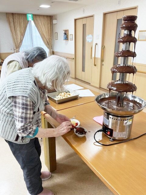 チョコレートフォンデュ-3　ニチイホームはるひ野Ⅱ番館