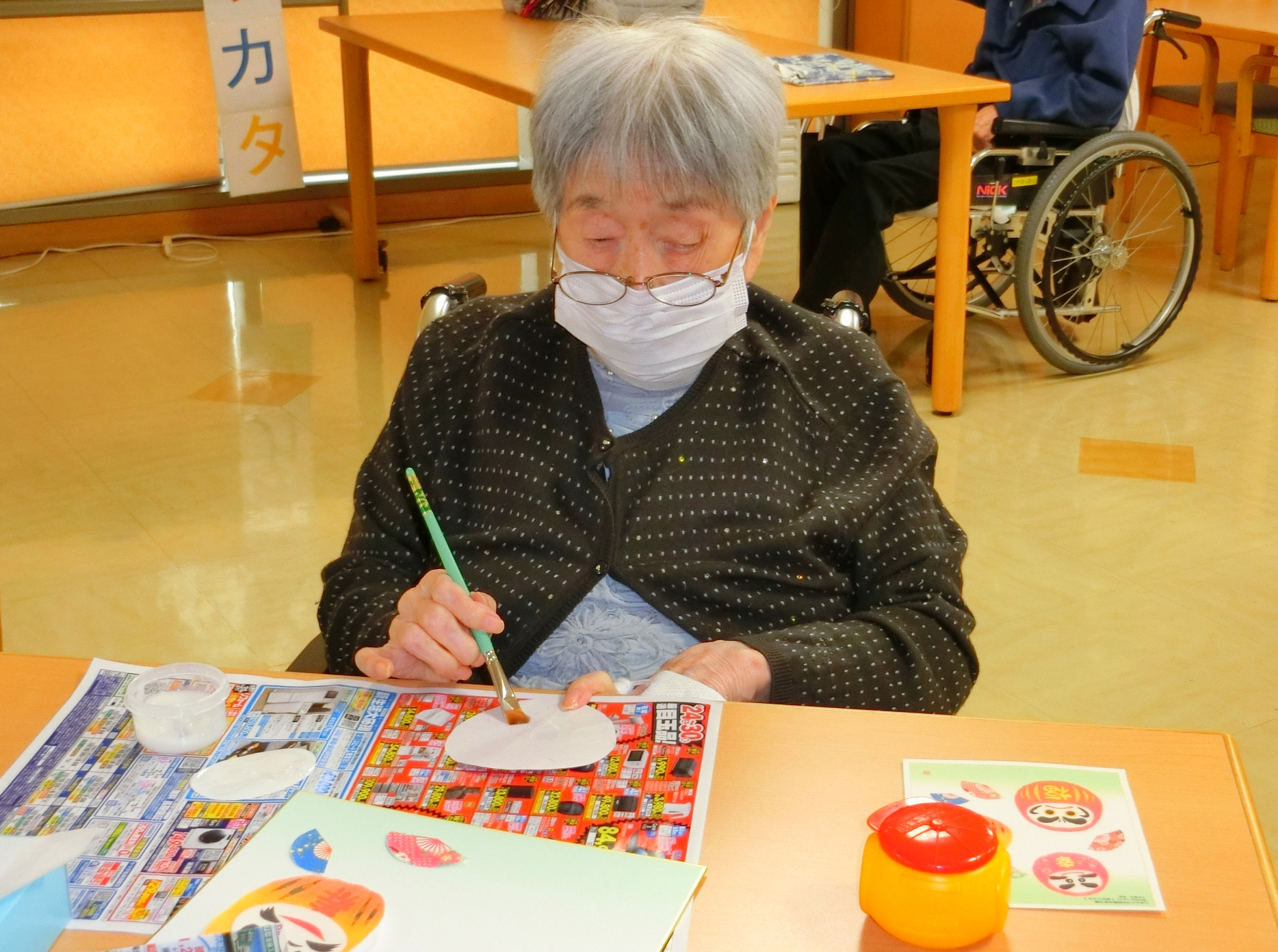 ちぎり絵教室-2 ニチイホーム星ヶ丘