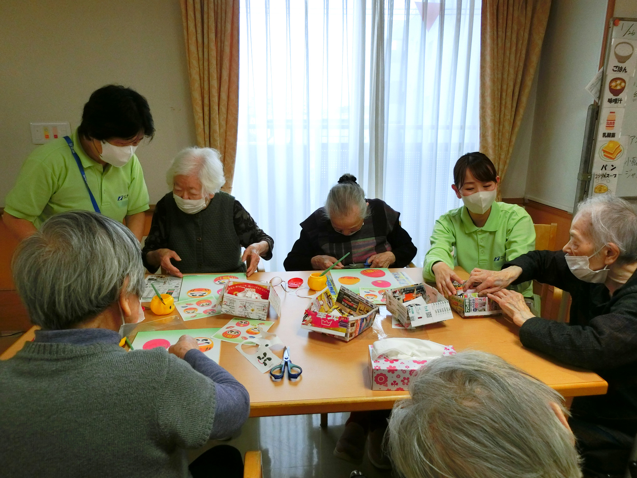 ちぎり絵教室-4 ニチイホーム星ヶ丘